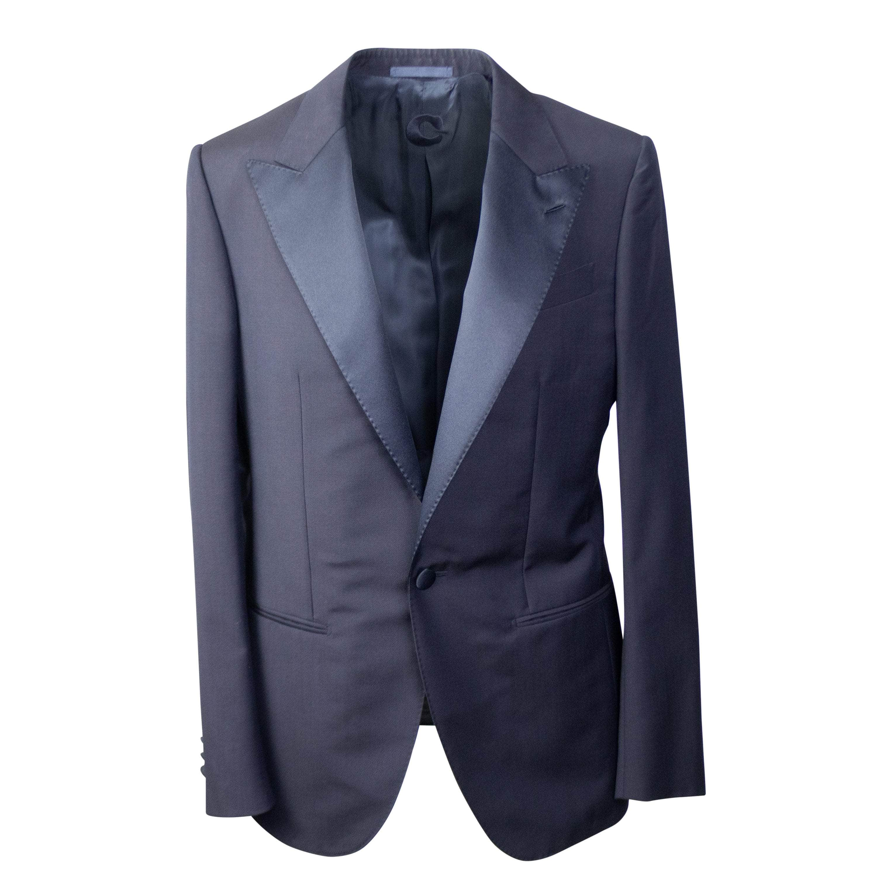 Caruso CRS-XTPS-0041/48 NWT CARUSO Navy Wool Blend Single Breasted Blazer Size 48 $1395 CRS-XTPS-0041/48