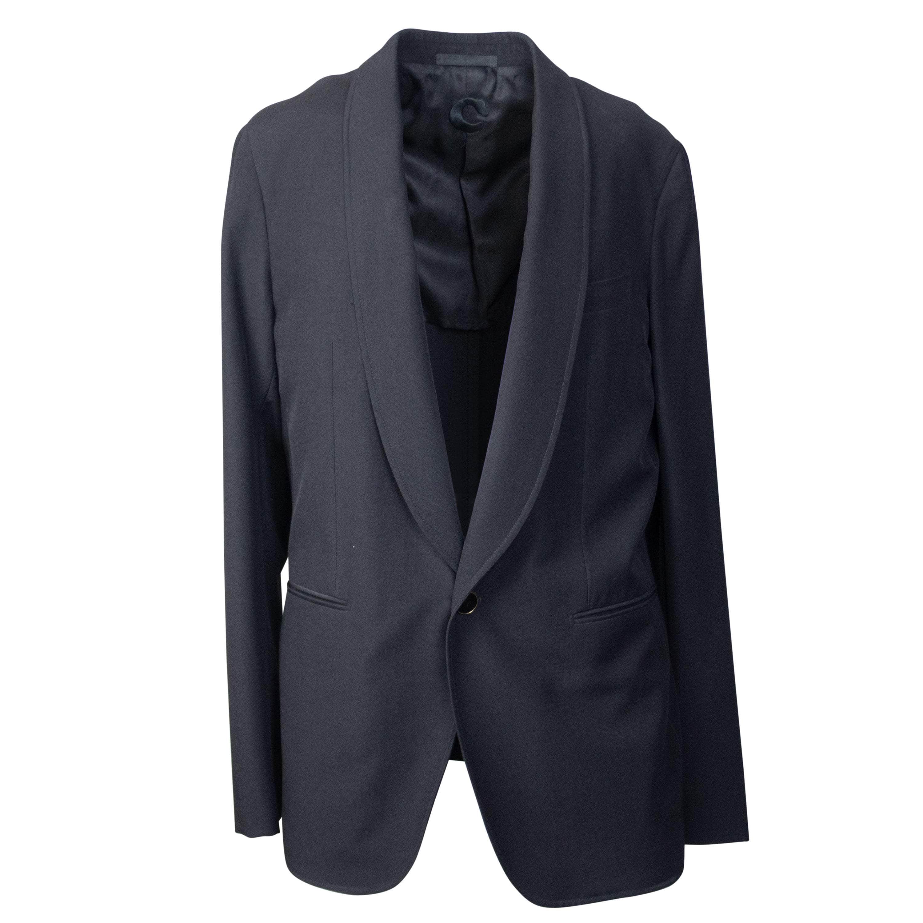 Caruso CRS-XTPS-0043/50 NWT CARUSO Black Wool Single Breasted Blazer Size 50 $1395 CRS-XTPS-0043/50