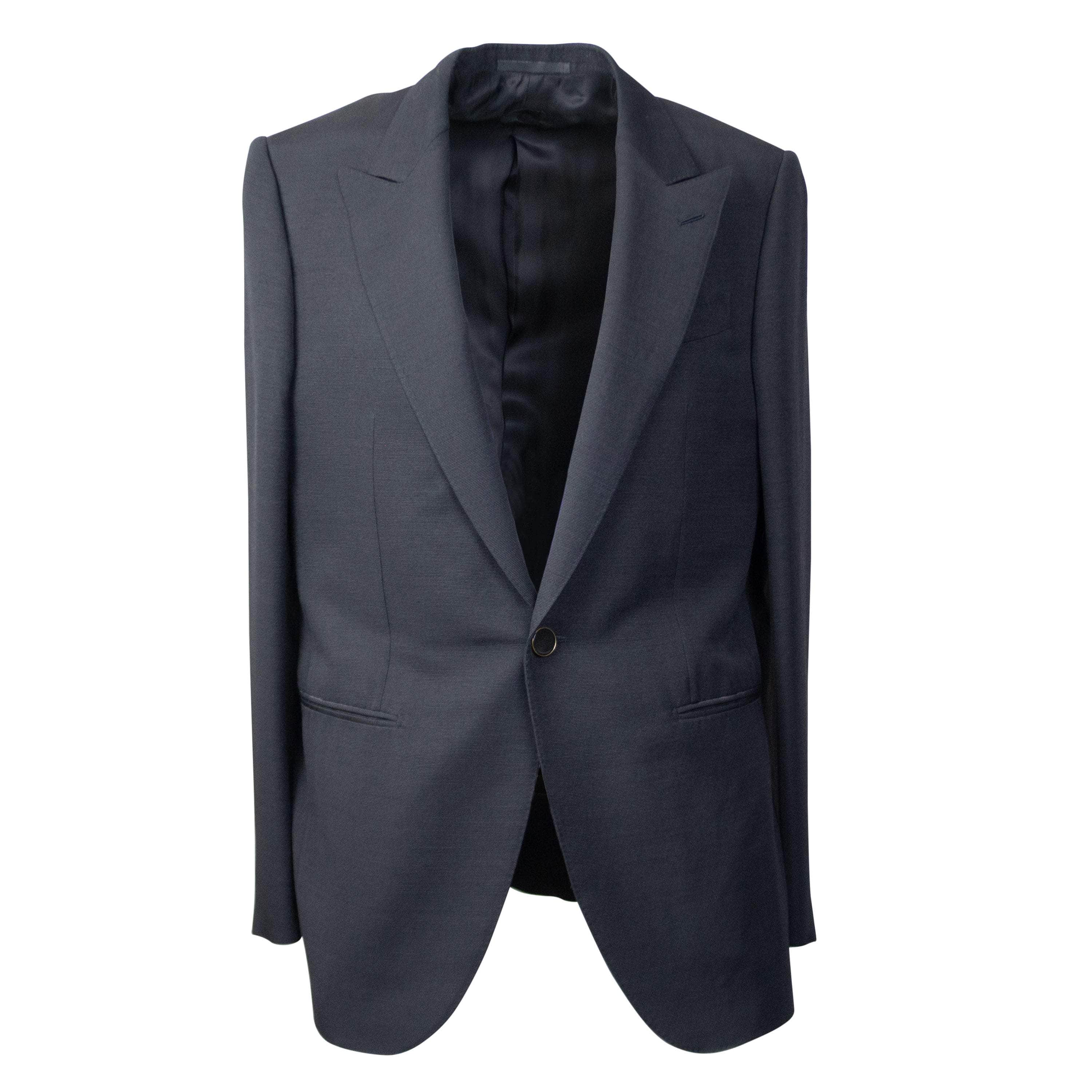 Caruso CRS-XTPS-0044/50 NWT CARUSO Black Wool Single Breasted Classic Blazer Size 50 $1395 CRS-XTPS-0044/50