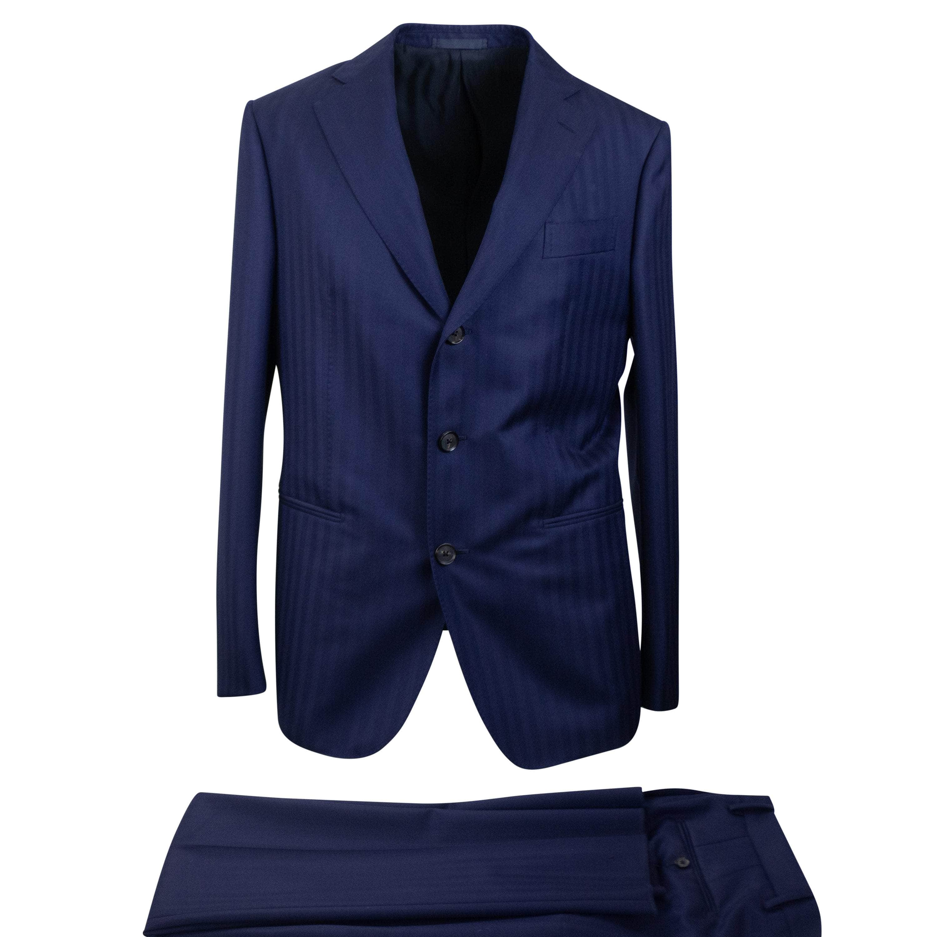 Caruso CRS-XTPS-0087/48 NWT CARUSO Royal Blue Wool Single Breasted Suit 7R Size 48 $1995 CRS-XTPS-0087/48