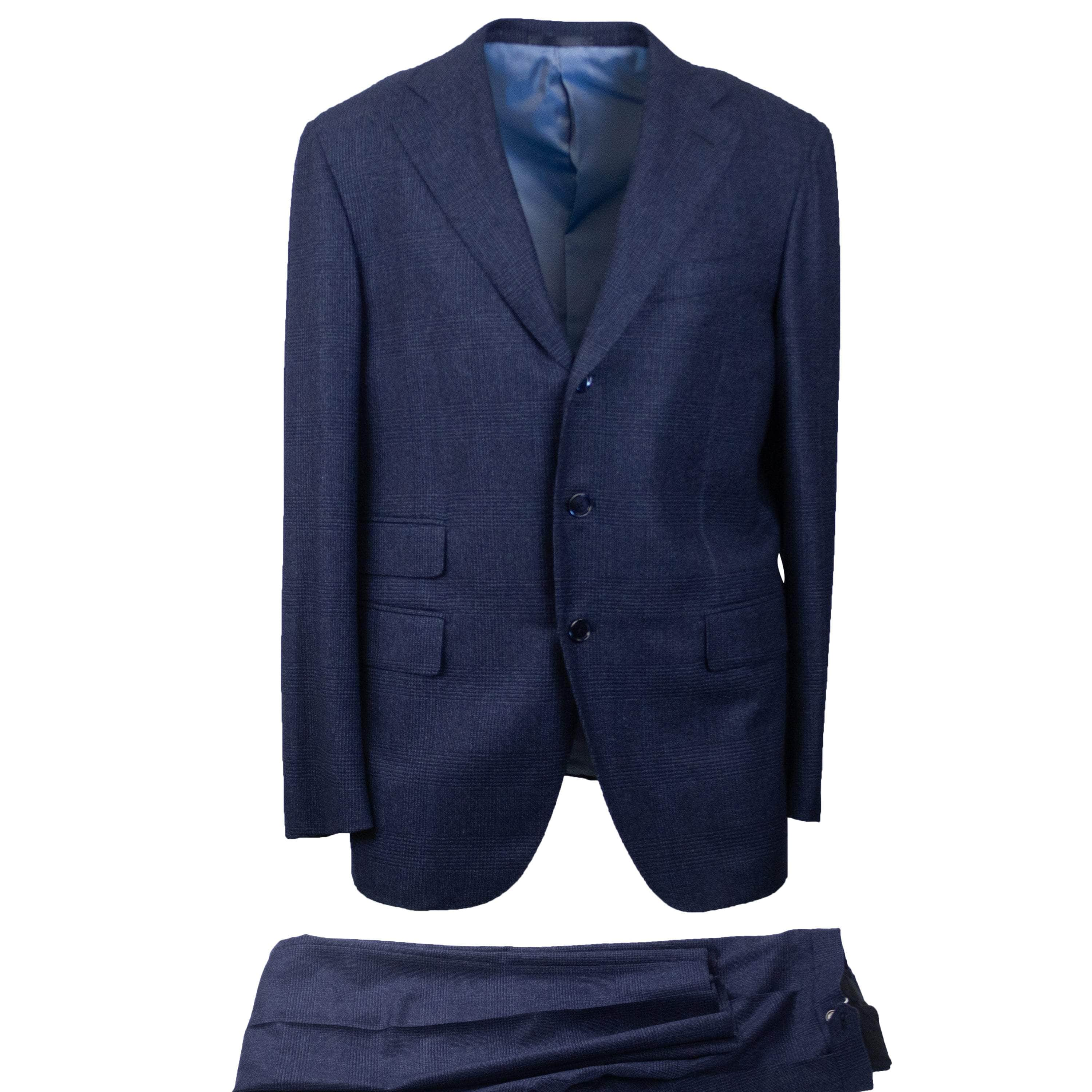 Caruso CRS-XTPS-0092/50 NWT CARUSO Dark Blue Wool Single Breasted Suit 8R Size 50 $1995 CRS-XTPS-0092/50