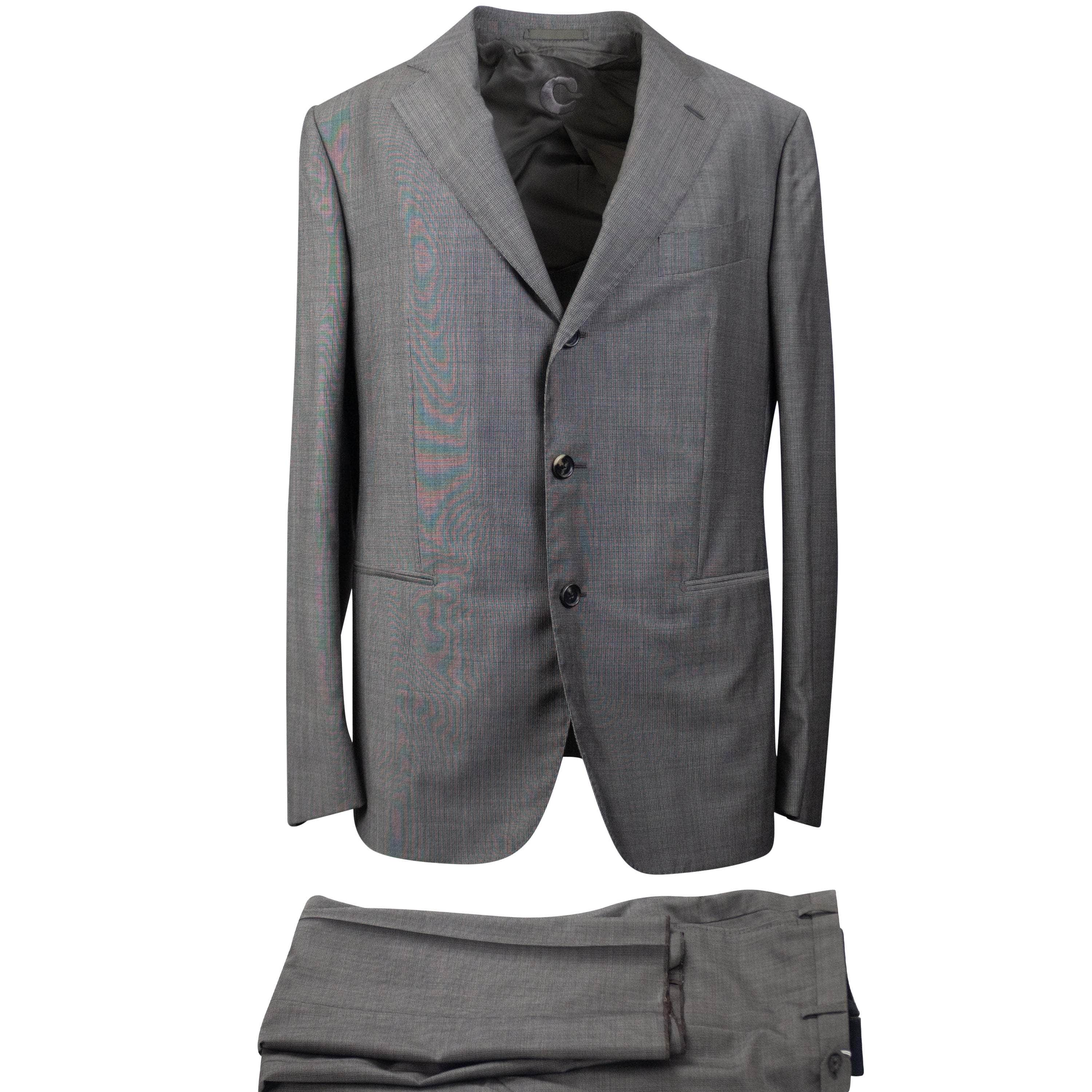 Caruso CRS-XTPS-0096/50 NWT CARUSO Light Grey Wool Single Breasted Suit 7R Size 50 $1995 CRS-XTPS-0096/50