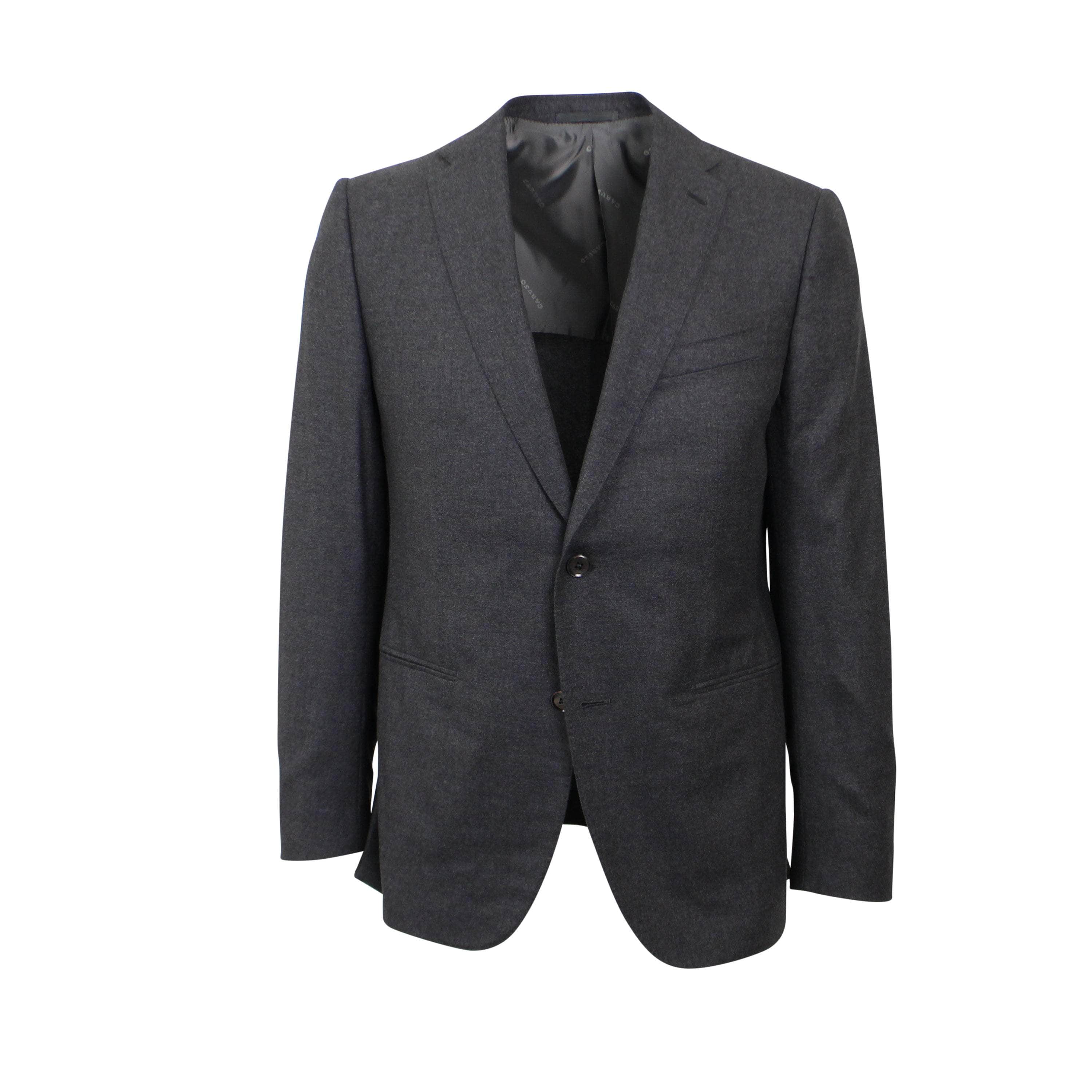 Caruso CRS-XTPS-0188/50 NWT Caruso Heather Grey Single Breasted Cashmere And Silk Suit 9R Size 50 $1995 CRS-XTPS-0188/50