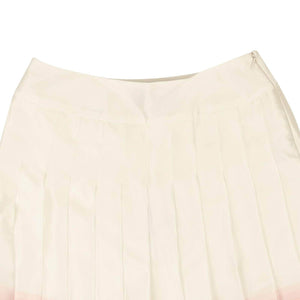 Casablanca 750-1000, casablanca, channelenable-all, chicmi, couponcollection, gender-womens, main-clothing, size-m, womens-pleated-skirts White Satin Pleated Tennis Club Mini Skirt