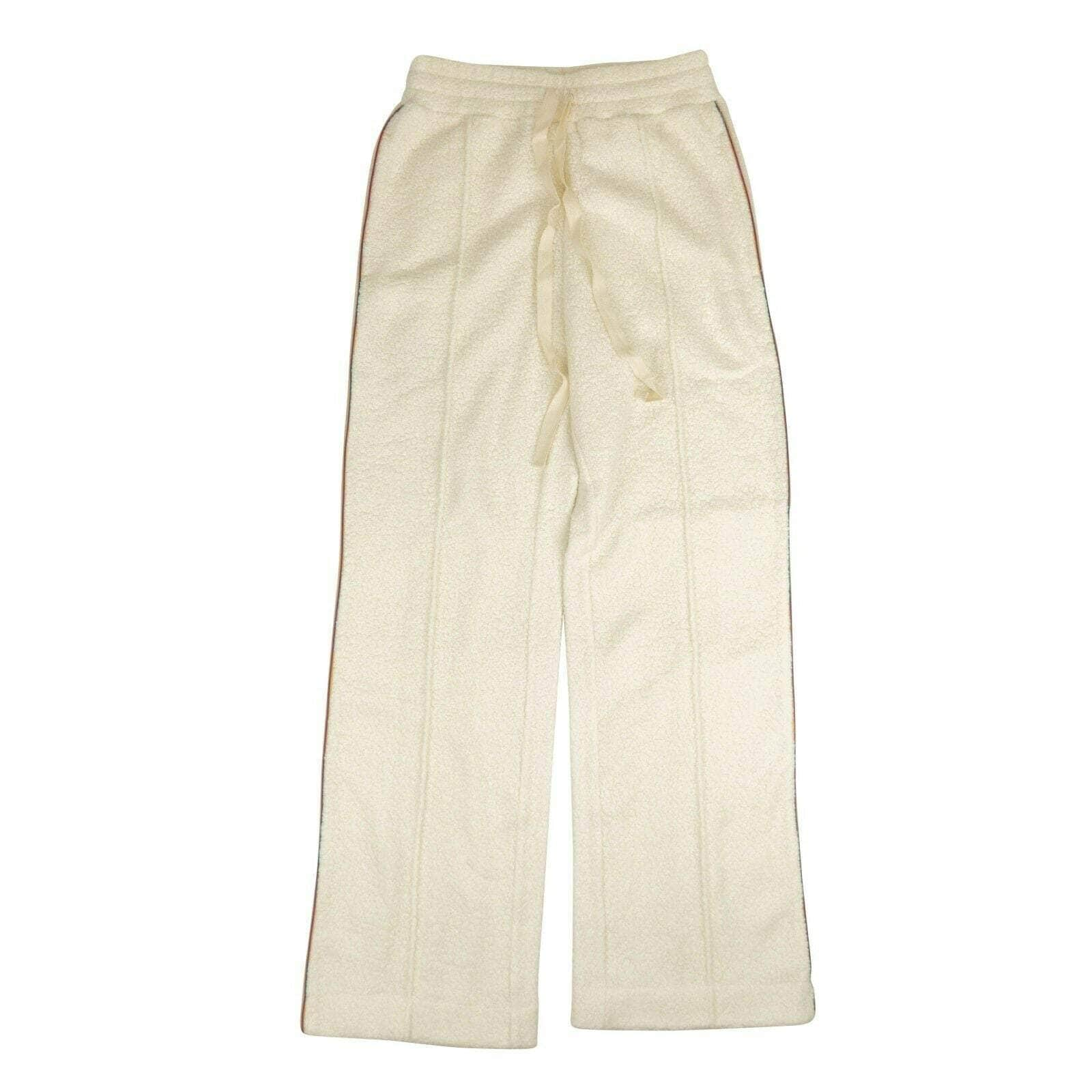 Casablanca 95-CSB-1040/M NWT CASABLANCA White Ecru Rainbow Piped Terry Track Trousers Size M $475 95-CSB-1040/M