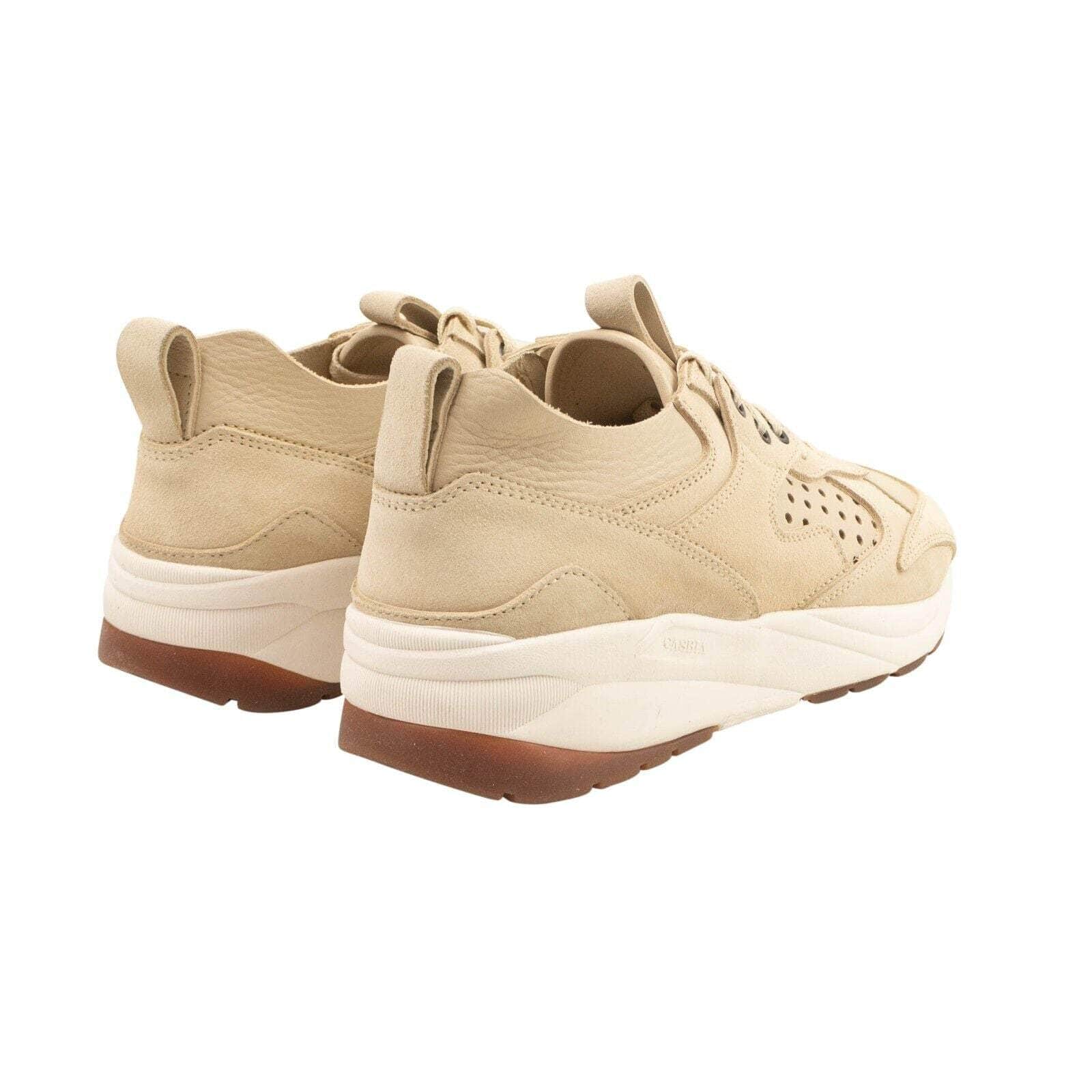 Casbia casbia, channelenable-all, chicmi, couponcollection, gender-mens, main-shoes, mens-shoes, MixedApparel, size-40, size-41, size-42, size-43, size-44, size-45, size-46, under-250 Beige Skin Veloce Low Top Suede Sneakers