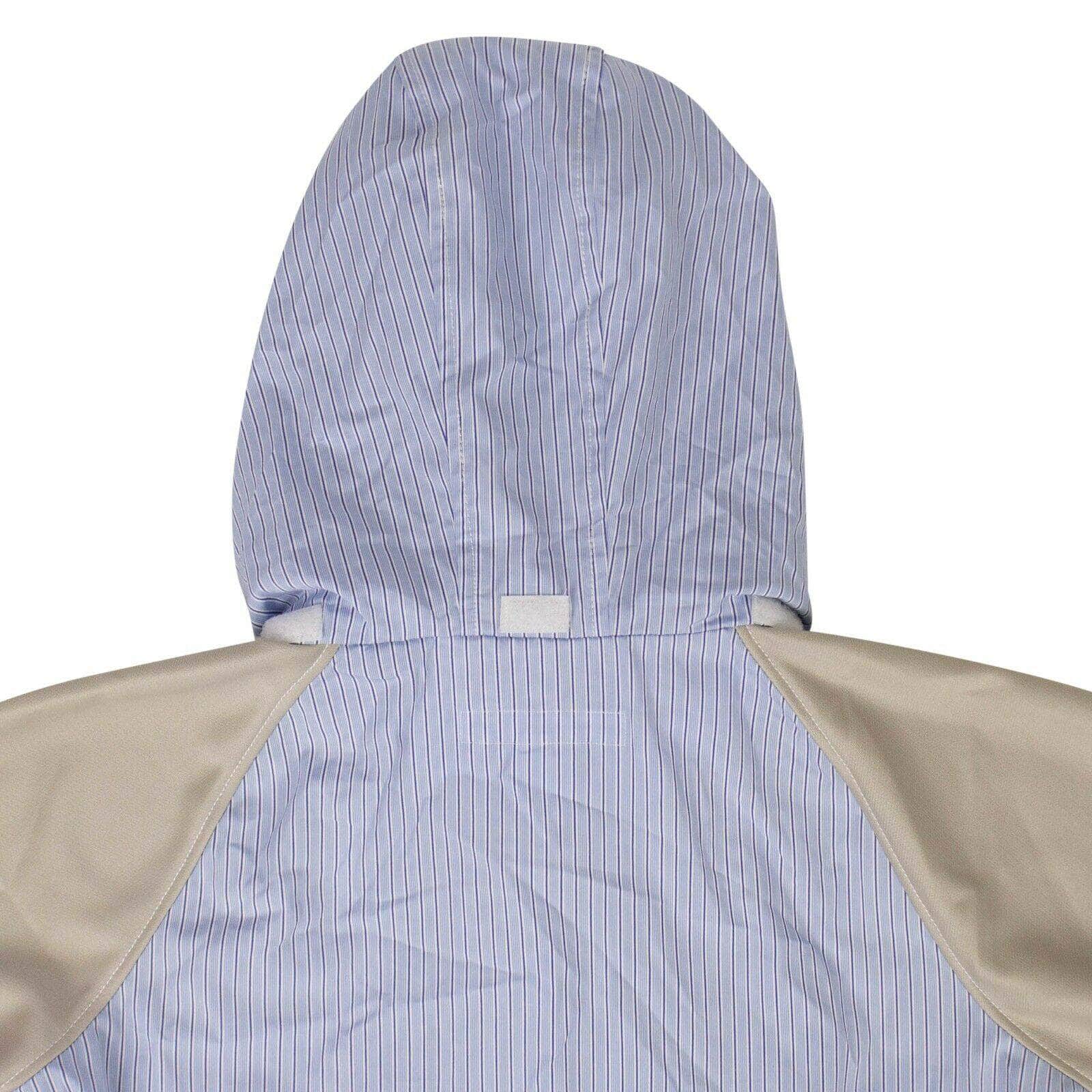 CDG SHIRT Men's Sweaters Cotton Stripe Long Sleeves Hooded Shirt - Gray/Blue