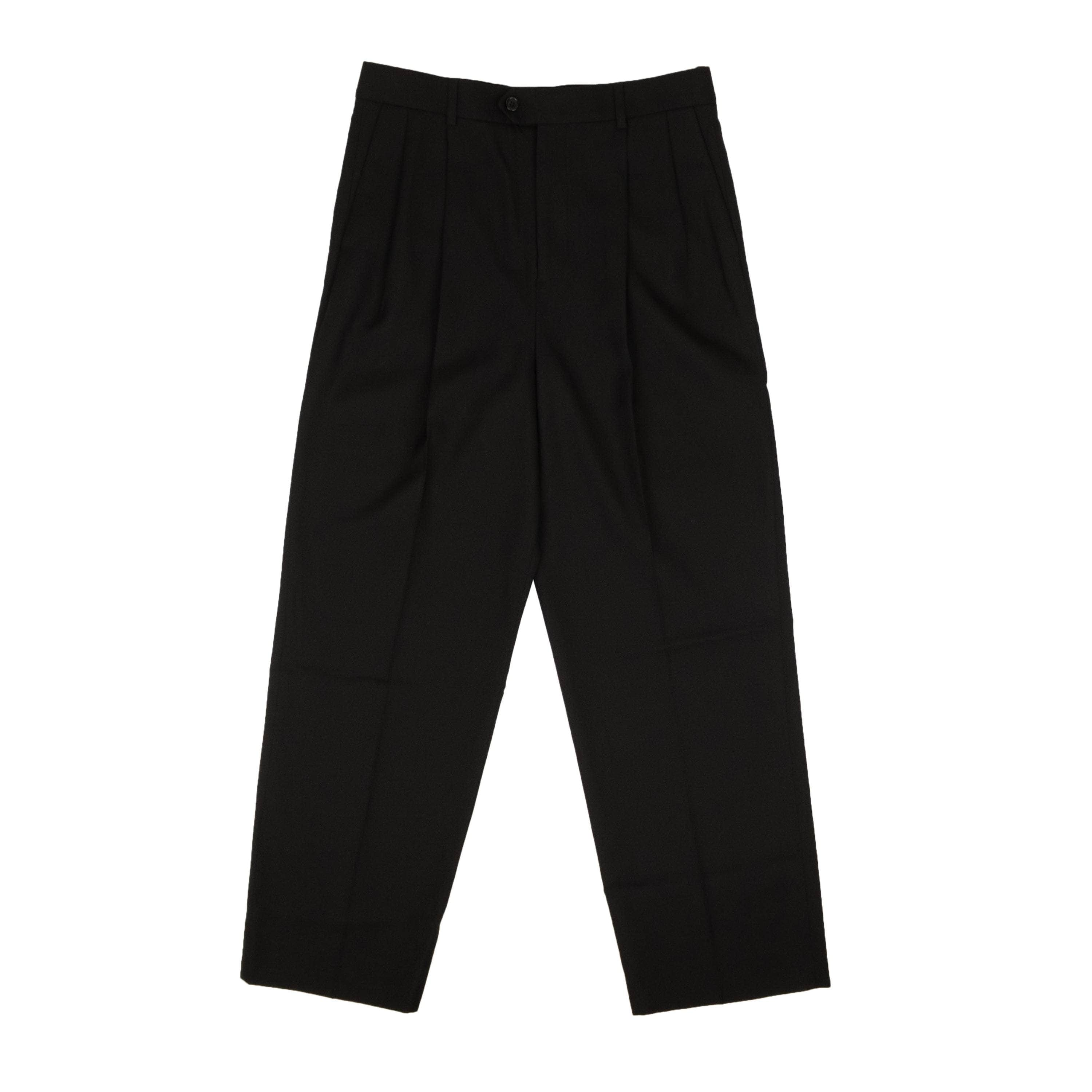 Celine CLN-XBTM-0002/48 CLN-XBTM-0002/48 2P555_650D_38NO Black Celine WIDE LEG GABARDINE SKATE PANTS Size 48 CLN-XBTM-0002/48