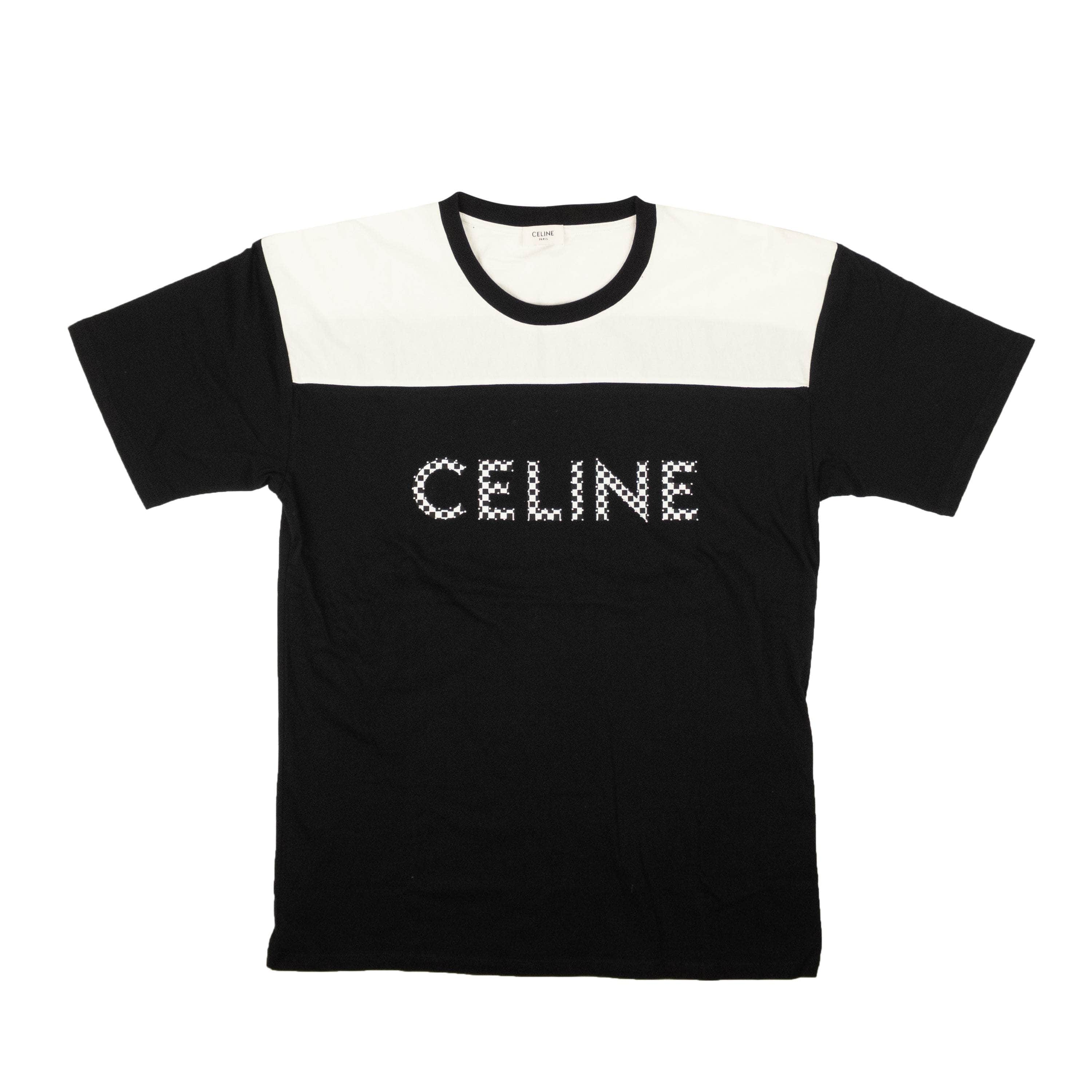 Celine CLN-XTSH-0004/S CLN-XTSH-0004/S 2X839500O_38AW Black/White Celine Loose T-Shirt Size S CLN-XTSH-0004/S