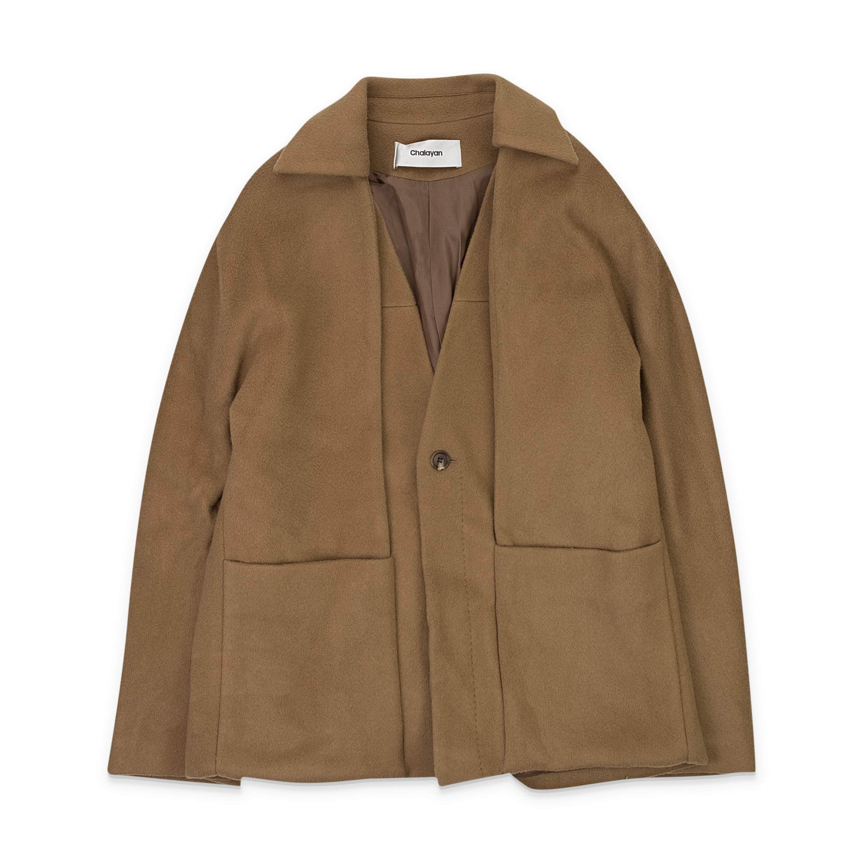 Chalayan 95-CHN-0001/S NWT CHALAYAN CAMEL FOLD THROUGH JACKET SIZE S $2000 95-CHN-0001/S