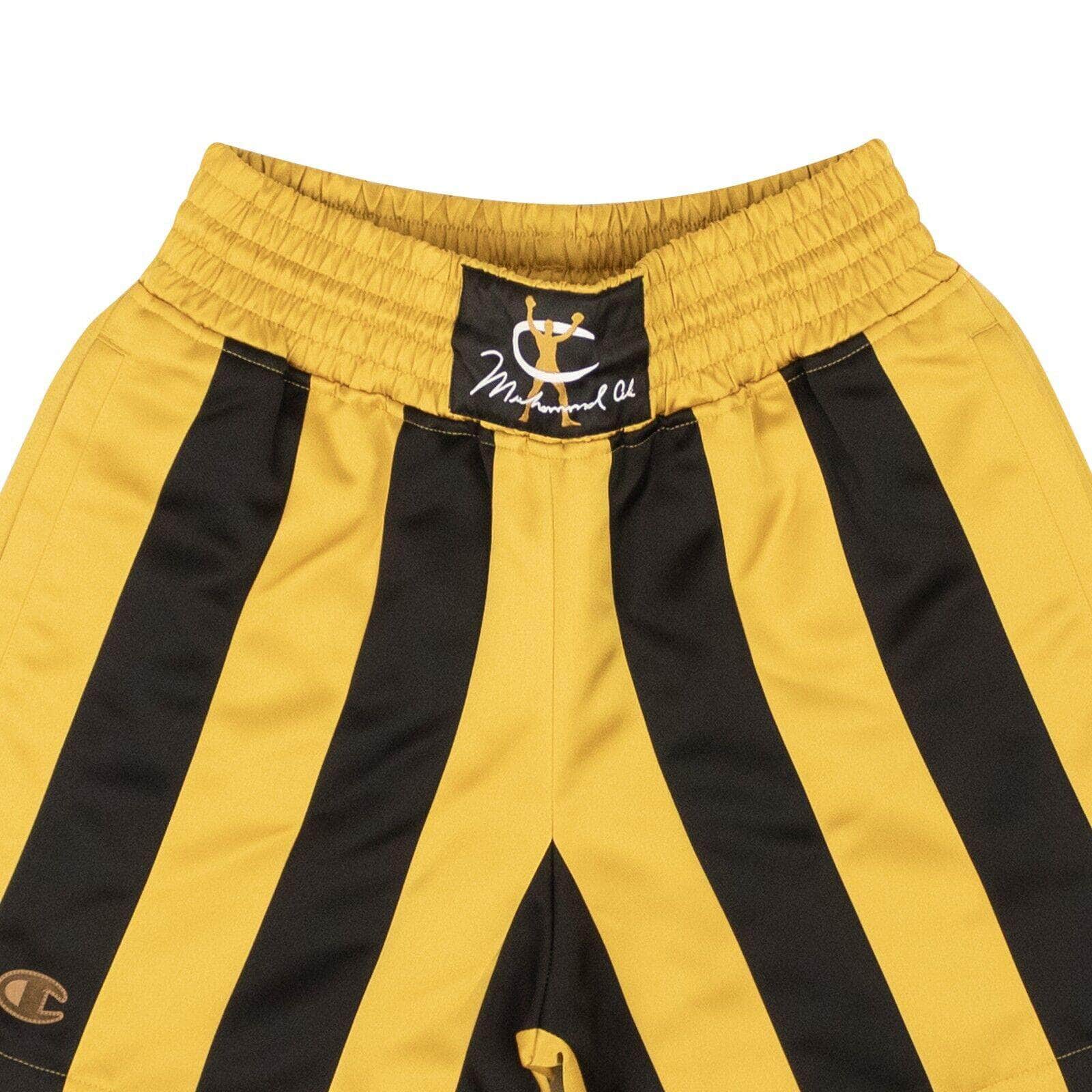 Champion 250-500, champion, channelenable-all, chicmi, couponcollection, gender-mens, main-clothing, mens-shoes, size-l x Muhammed Ali Black & Gold Boxing Shorts