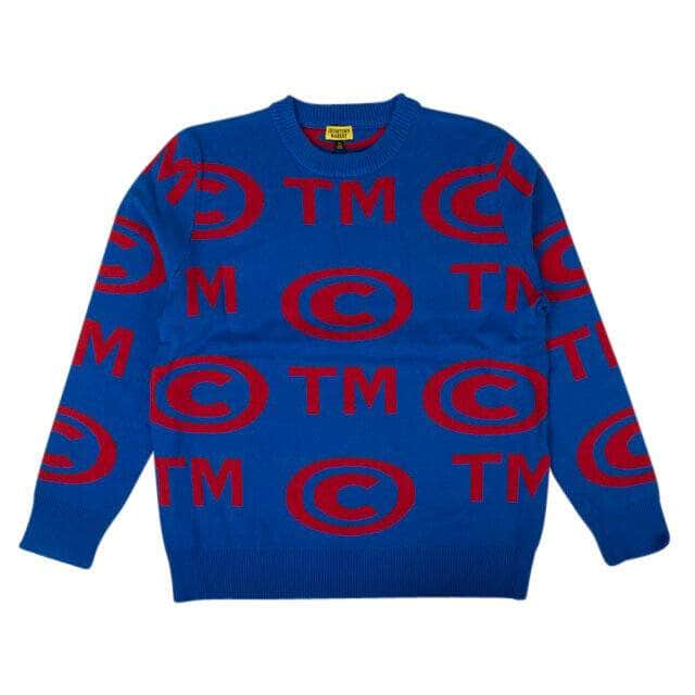 Chinatown Market 86CT-1078/XXL NWT CHINATOWN MARKET Blue & Red Knit Trade Mark Sweater Size XXL 86CT-1078/XXL