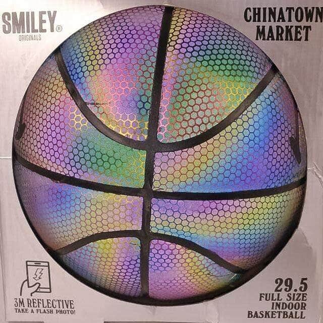 CHINATOWN MARKET x SMILEY Iridescent Smile Face Basketball - Multicolo