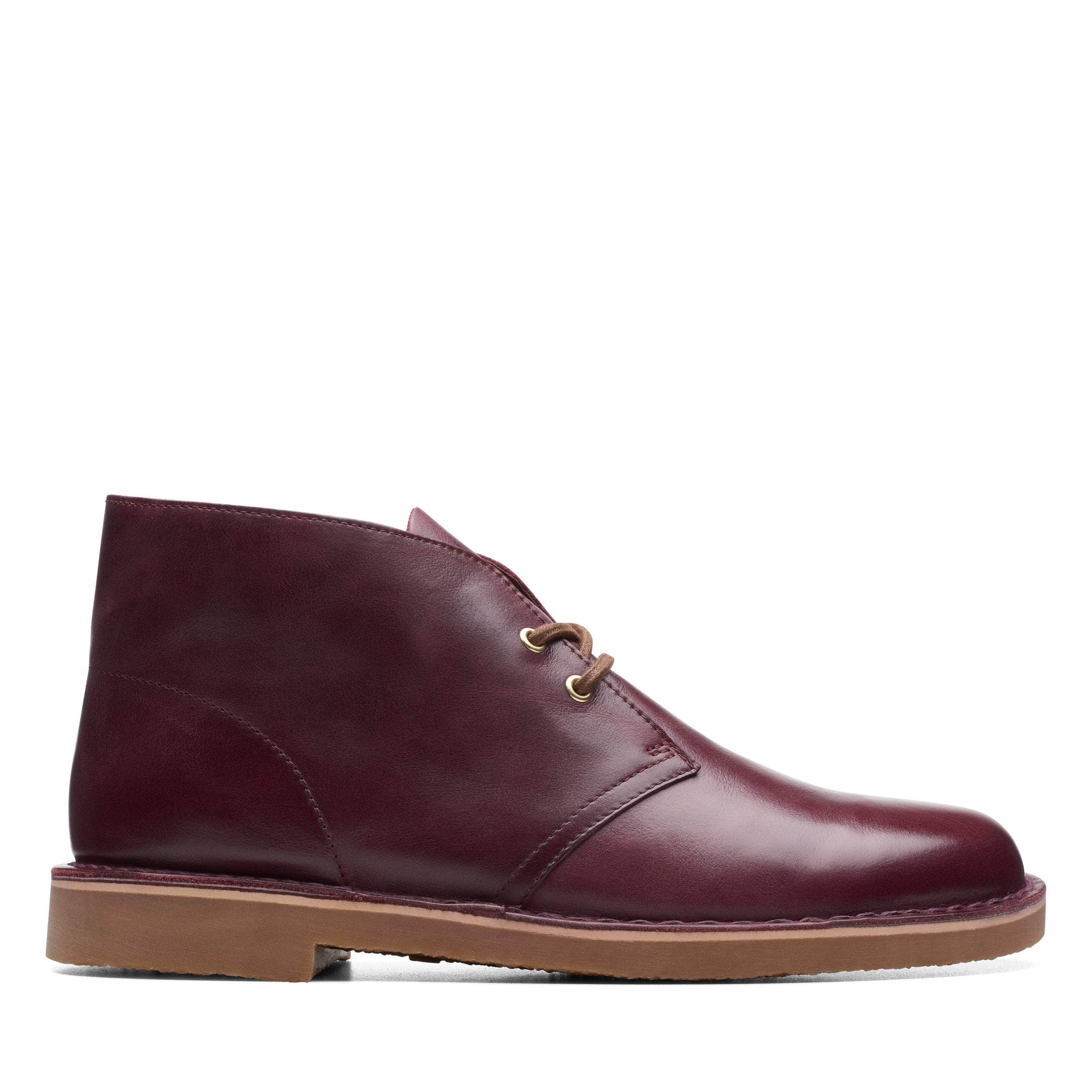 Clarks Bushacre 3 Burgundy Leather - Men's - GBNY
