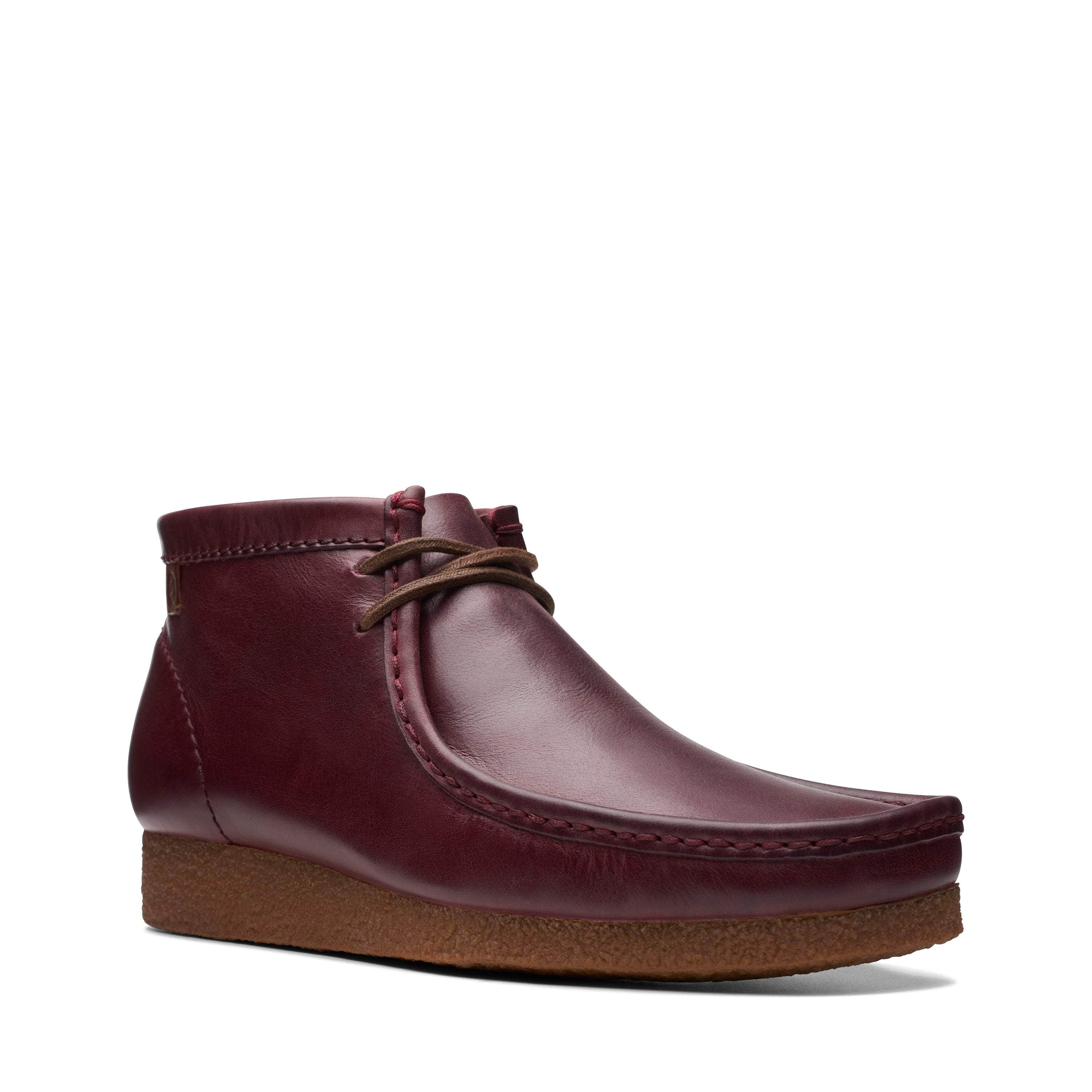 Clarks FOOTWEAR Clarks Shacre Boot Burgundy Leather - Men's