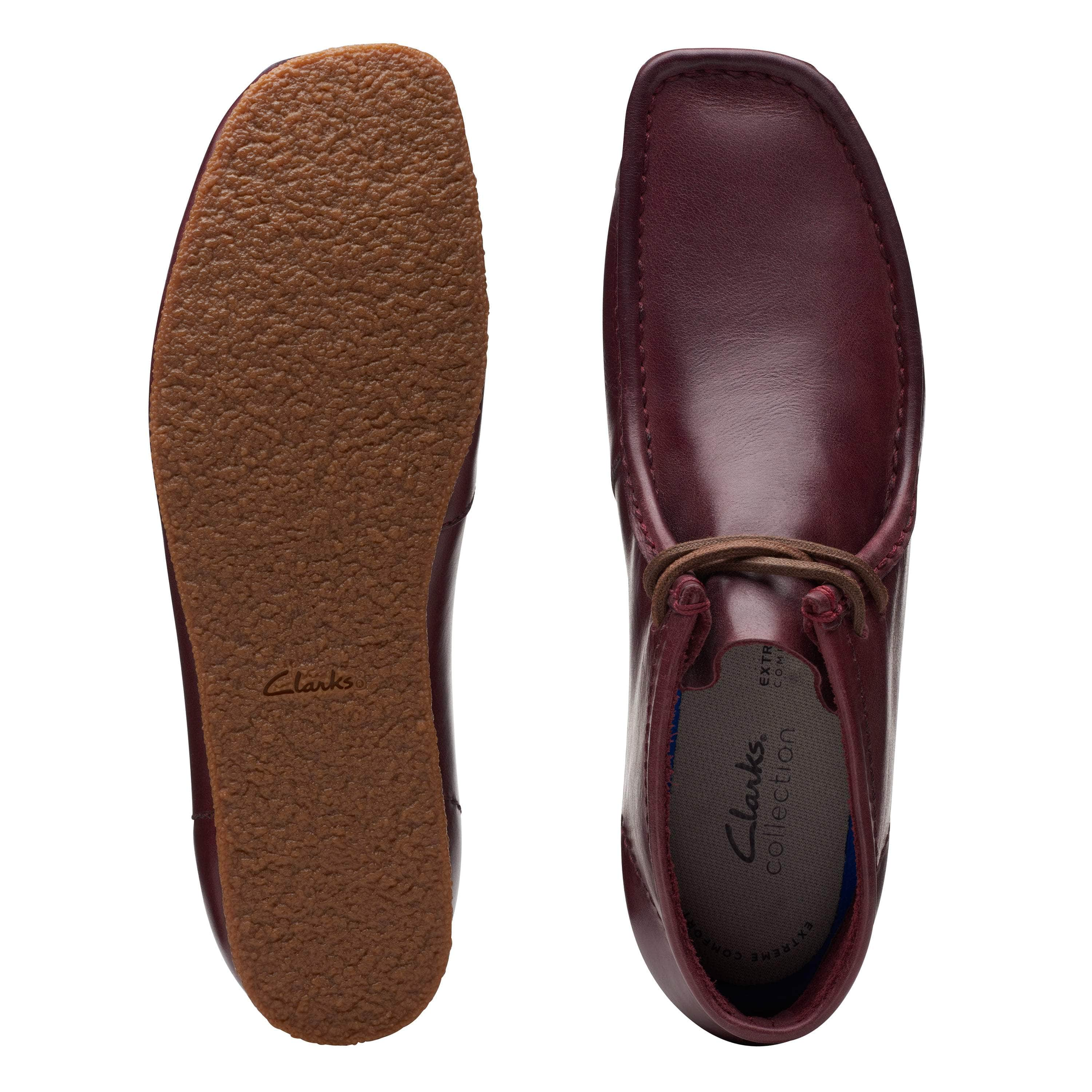 Clarks 2025 burgundy leather