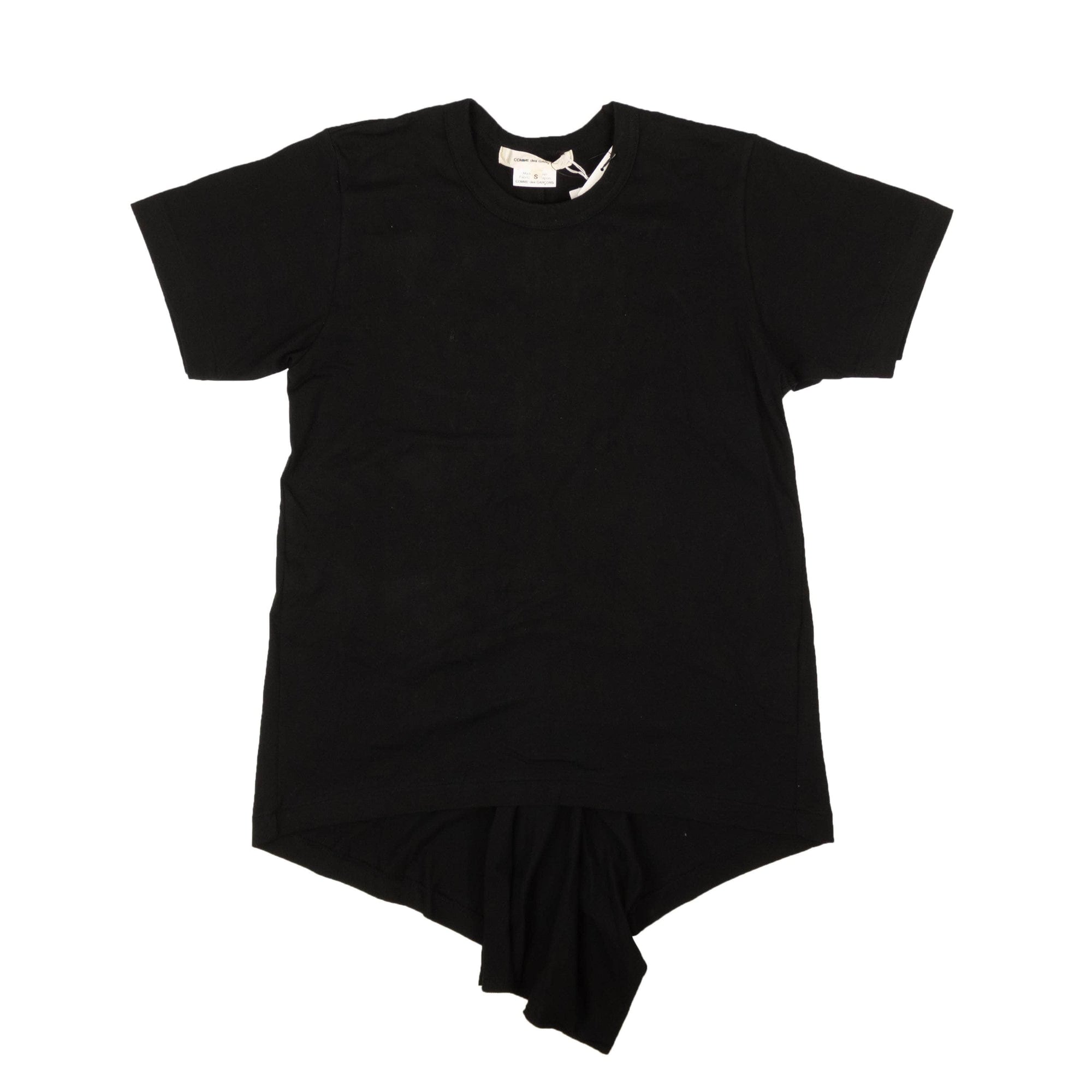 Comme Des Garcons channelenable-all, chicmi, comme-des-garcons, couponcollection, gender-womens, main-clothing, size-s, under-250 S Black Back Cut Short Sleeve T-Shirt 95-CDG-1023/S 95-CDG-1023/S