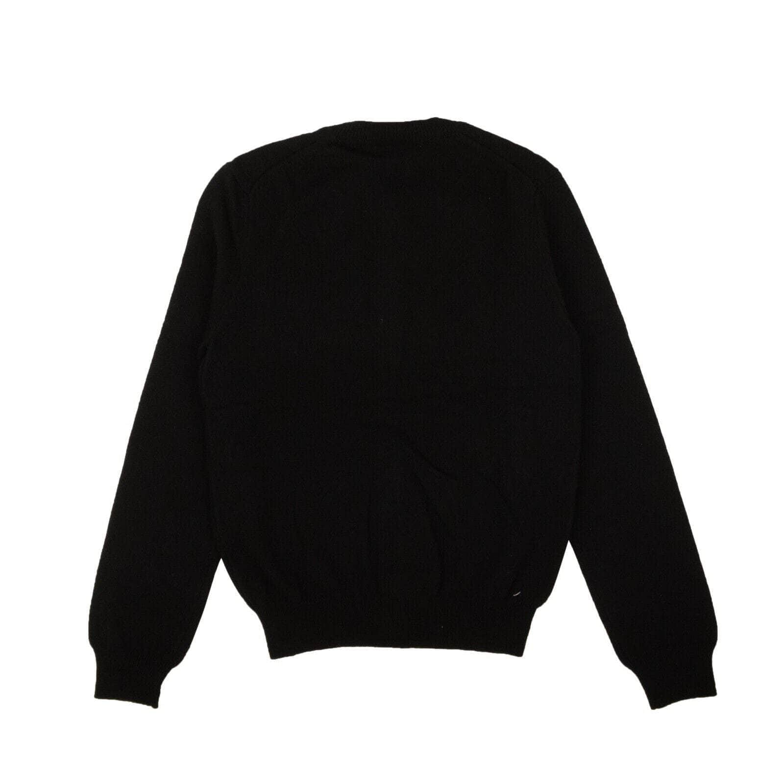 Comme Des Garcons Play 250-500, channelenable-all, chicmi, couponcollection, gender-womens, main-clothing, size-m, womens-cardigans M / 95-CDP-1063/M Black Knit Logo Heart Cardigan 95-CDP-1063/M 95-CDP-1063/M