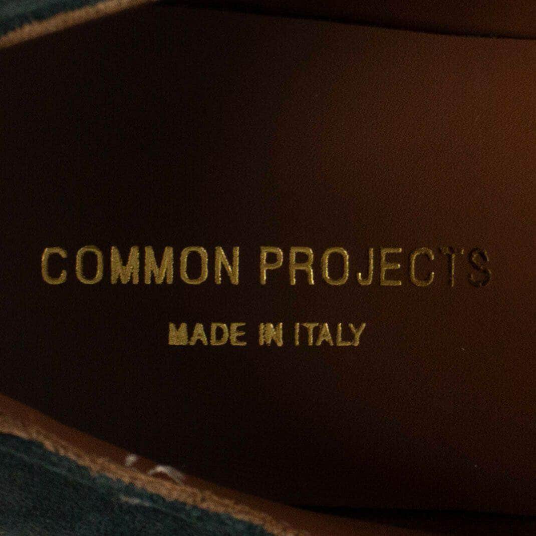 COMMON PROJECTS 250-500, common-projects, couponcollection, gender-mens, main-shoes, size-12-us, size-13-us, size-40-eu, size-8-us, size-8-us-41-eu, size-9-us 8 US Suede 'Cadet' Derby Low-Top Shoes - Green 80ST-CP-2003/41 80ST-CP-2003/41