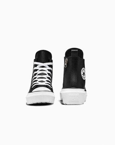 Converse FOOTWEAR Converse Chuck Taylor All Star Lugged Lift Platform Leather - Boy's GS