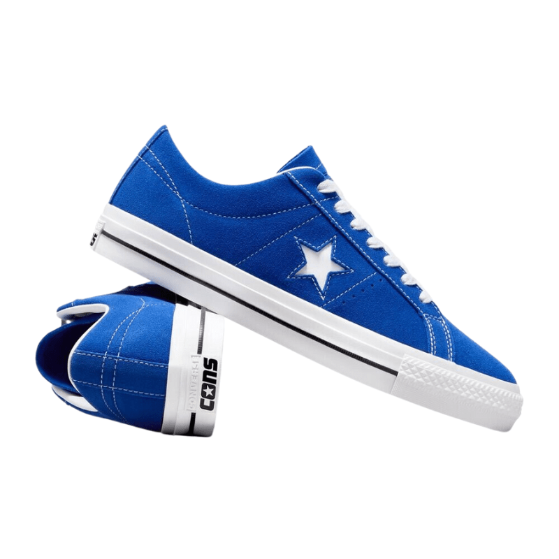 Converse Cons One Star Pro Suede Sneakers Low Top Shoes Blue Men s