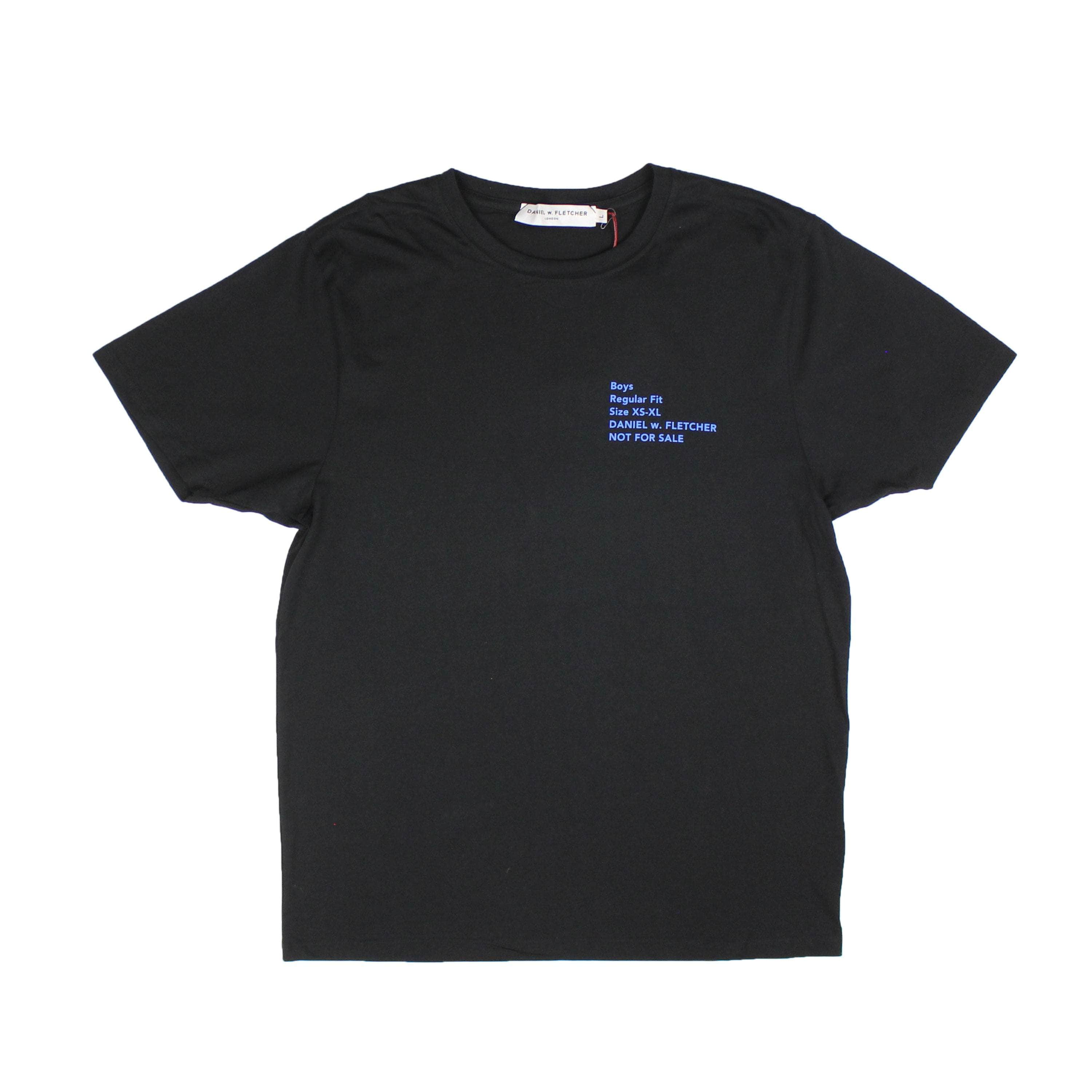 Daniel W. Fletcher 95-DWF-1007/L NWT Daniel W. Fletcher BLACK NOT FOR SALE T-SHIRT Size L $115 95-DWF-1007/L