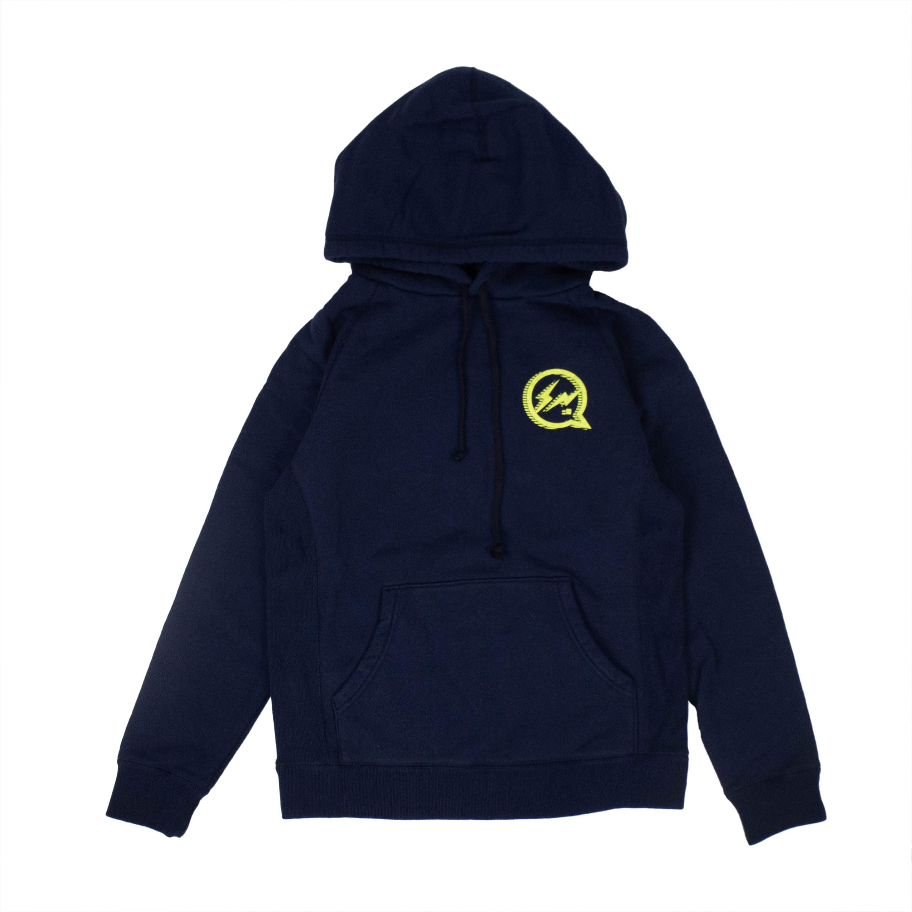DENIM BY VANQUISH & FRAGMENT channelenable-all, chicmi, couponcollection, denim-by-vanquish-fragment, gender-mens, main-clothing, mens-shoes, size-l, size-m, under-250 Navy Blue Chest Logo Hoodie