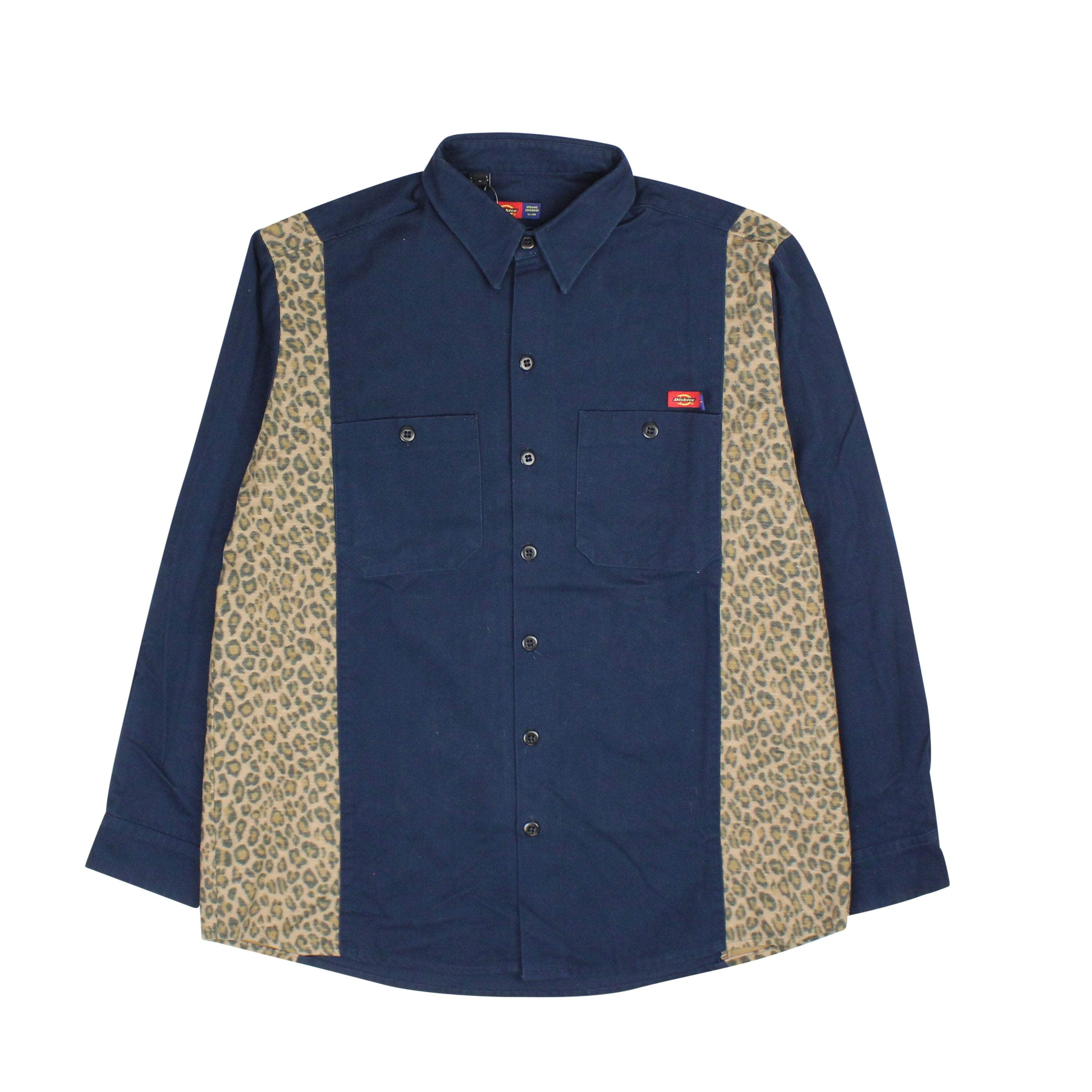 Dickies 1922 x Opening Ceremony 95-DOC-1017/L NWT Dickies 1922 x OC NAVY CONTRAST LEOPARD PRINT SHIRT Size L $220 95-DOC-1017/L