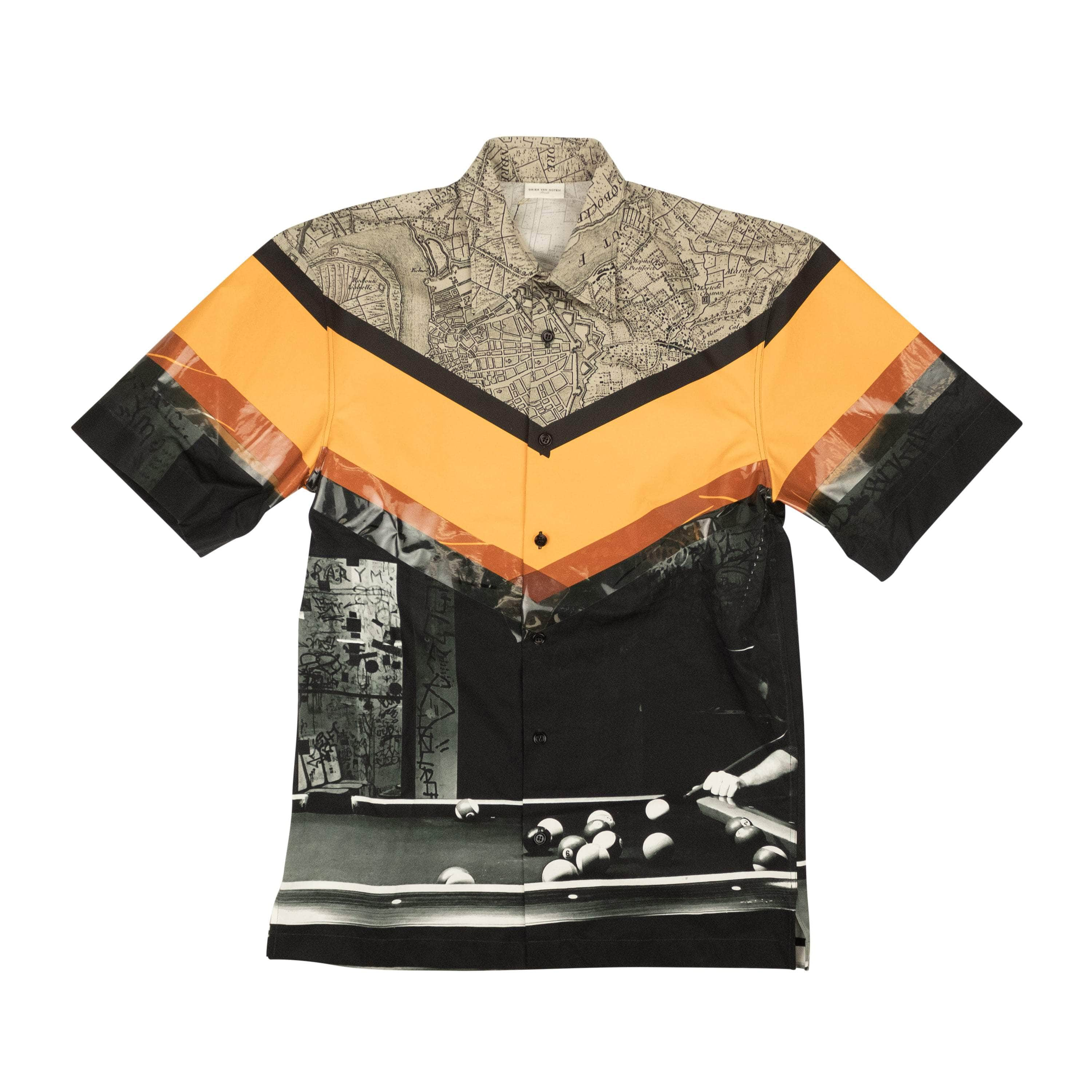 DRIES VAN NOTEN DVN-XTPS-0002/M NWT DRIES VAN NOTEN Orange Cotton Cassidye Button Down Shirt Size M $995 DVN-XTPS-0002/M