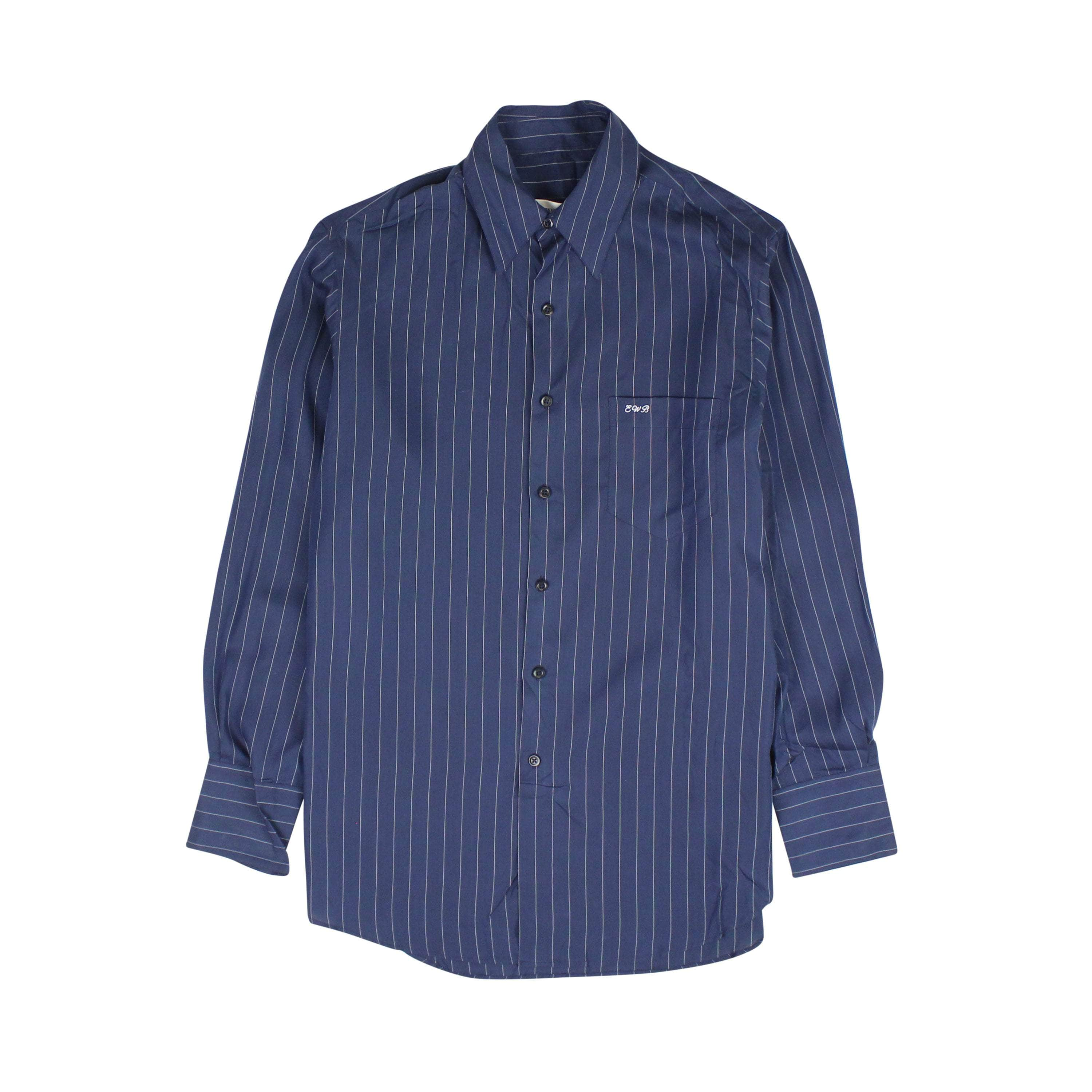 ERNEST W. BAKER 95-EWB-1005/46 NWT ERNEST W. BAKER NAVY CLASSIC SHIRT Size 46 $460 95-EWB-1005/46