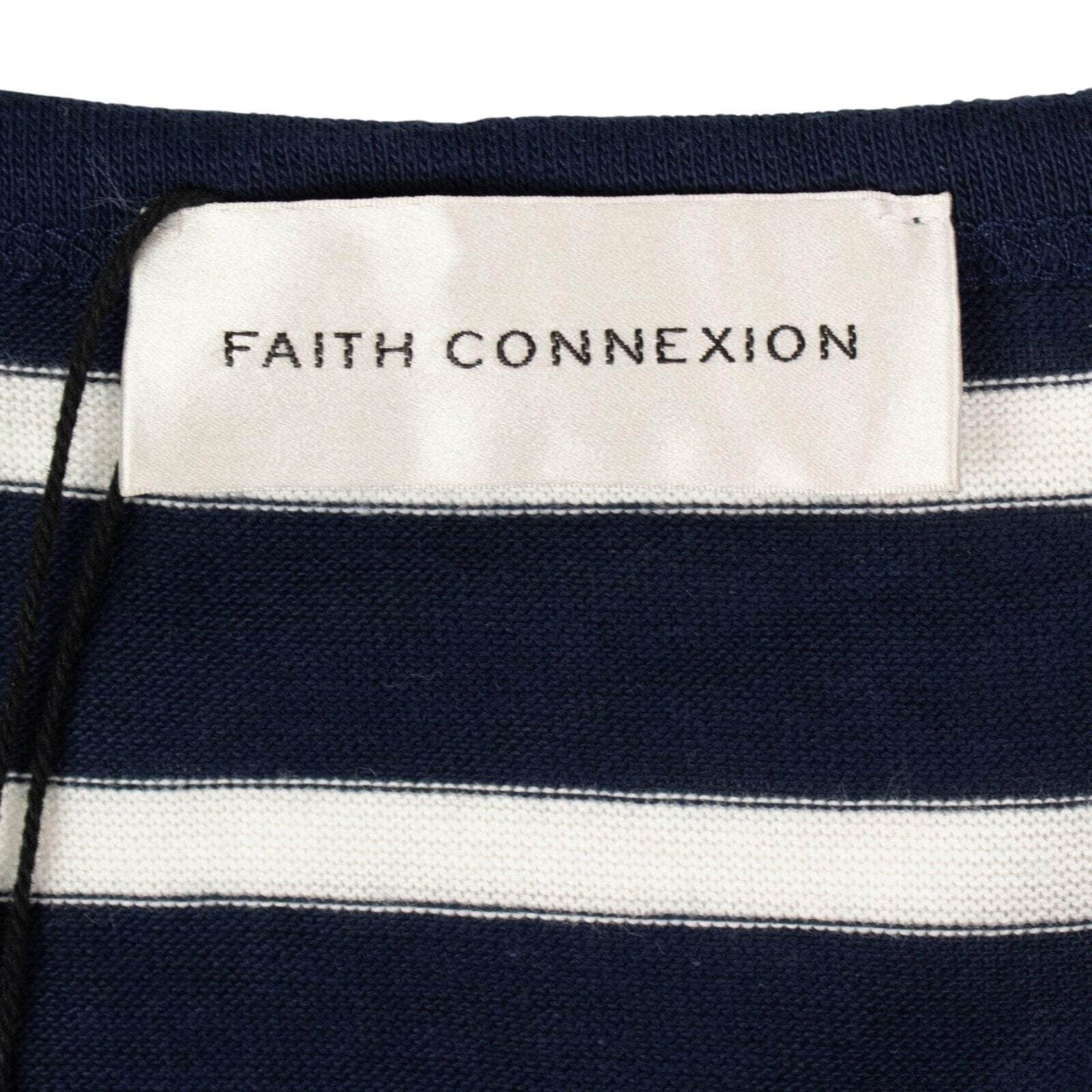 Faith Connexion 250-500, channelenable-all, chicmi, couponcollection, faith-connexion, gender-womens, main-clothing, size-m M Blue White Stripe Sailor Long Sleeve T-Shirt 58LE-1520/M 58LE-1520/M