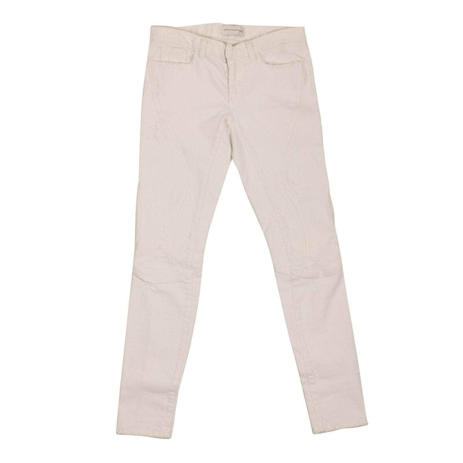 Faith Connexion 69LE-1715/26 NWT FAITH CONNEXION White Cotton Skinny-Fit Jeans Pants Size 26 $555 69LE-1715/26