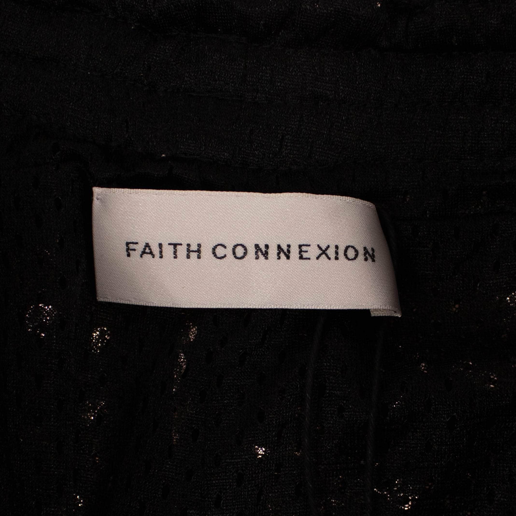 Faith Connexion Women's Pants S Sequin Side Logo Flared Track Pants - Copper 69LE-1708/S 69LE-1708/S