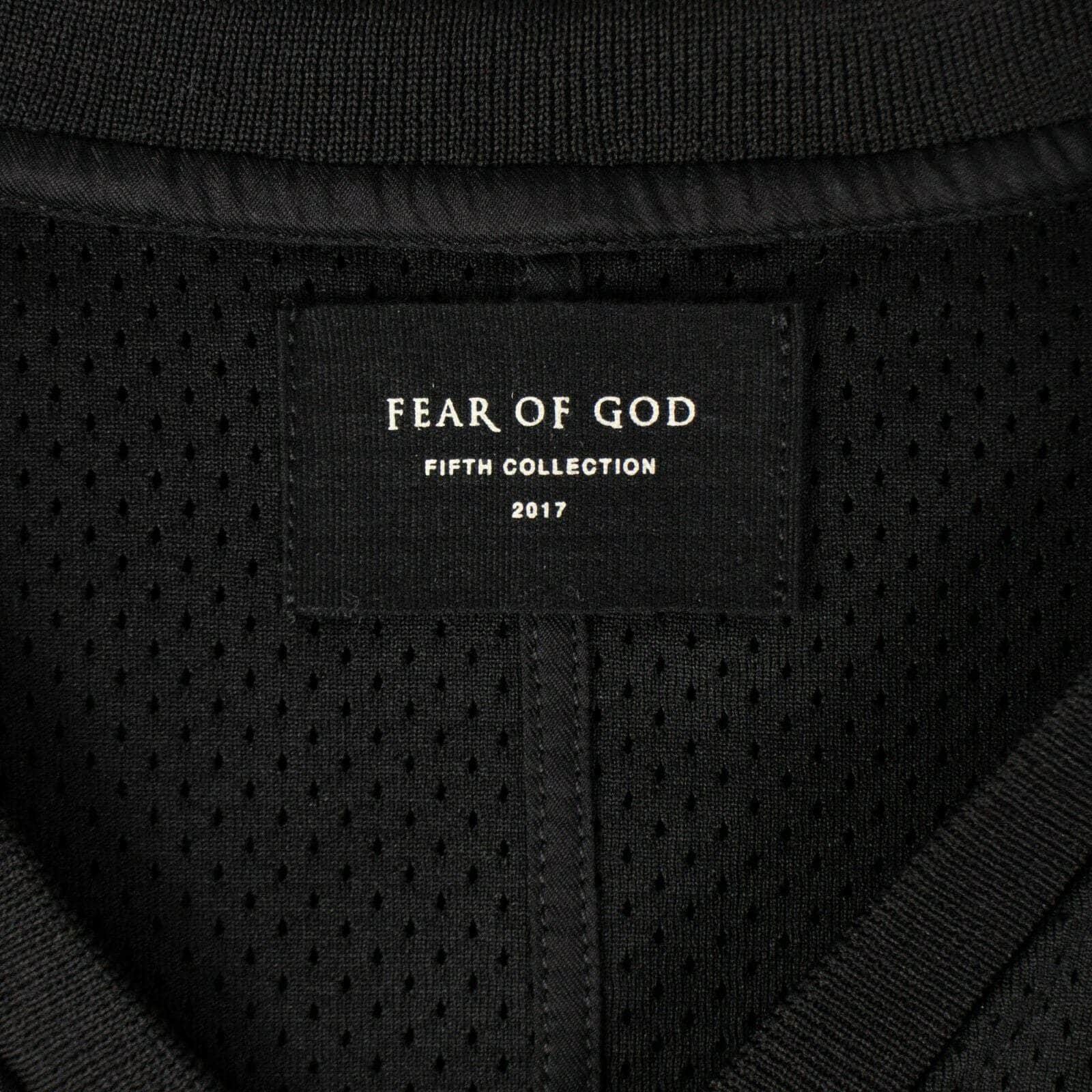 Fear Of God channelenable-all, chicmi, couponcollection, main-accessories, shop375, size-sm, Stadium Goods, uncategorized, under-250 SM Black Mesh Short Sleeve Football Jersey 65LE-1006/SM 65LE-1006/SM