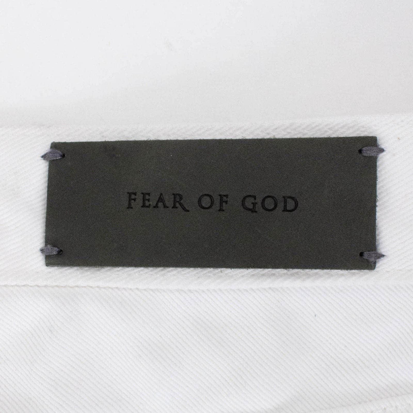 Fear Of God chicmi, couponcollection, fear-of-god, gender-mens, main-clothing, mens-shoes, mens-skinny-jeans, size-28, under-250 28 Fourth Collection White Distressed Jeans 58LE-1133/28 58LE-1133/28