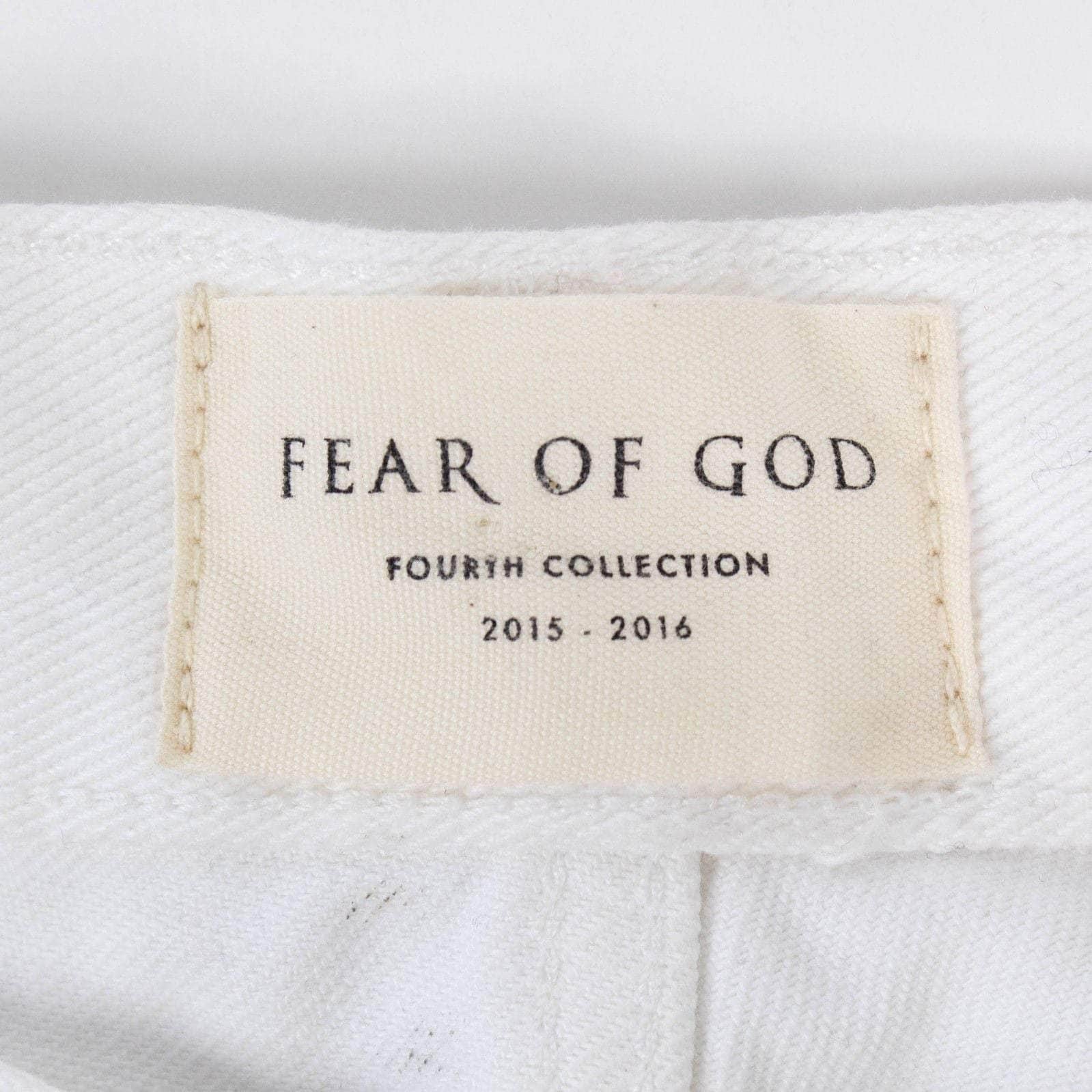 Fear Of God chicmi, couponcollection, fear-of-god, gender-mens, main-clothing, mens-shoes, mens-skinny-jeans, size-28, under-250 28 Fourth Collection White Distressed Jeans 58LE-1133/28 58LE-1133/28