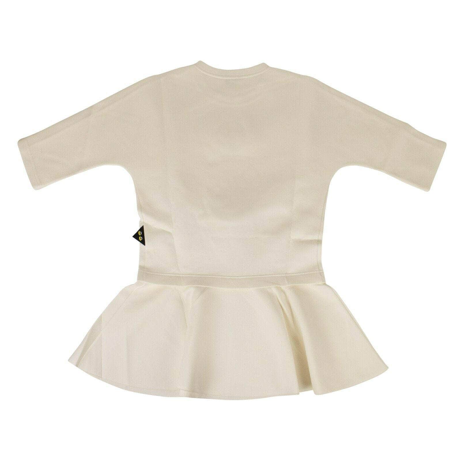 Fendi 250-500, chicmi, couponcollection, fendi, gender-womens, july4th, main-clothing, sale-enable, size-40, womens-blouses 40 Ivory Cotton Fur Bugs Peplum Top 75LE-1500/40 75LE-1500/40
