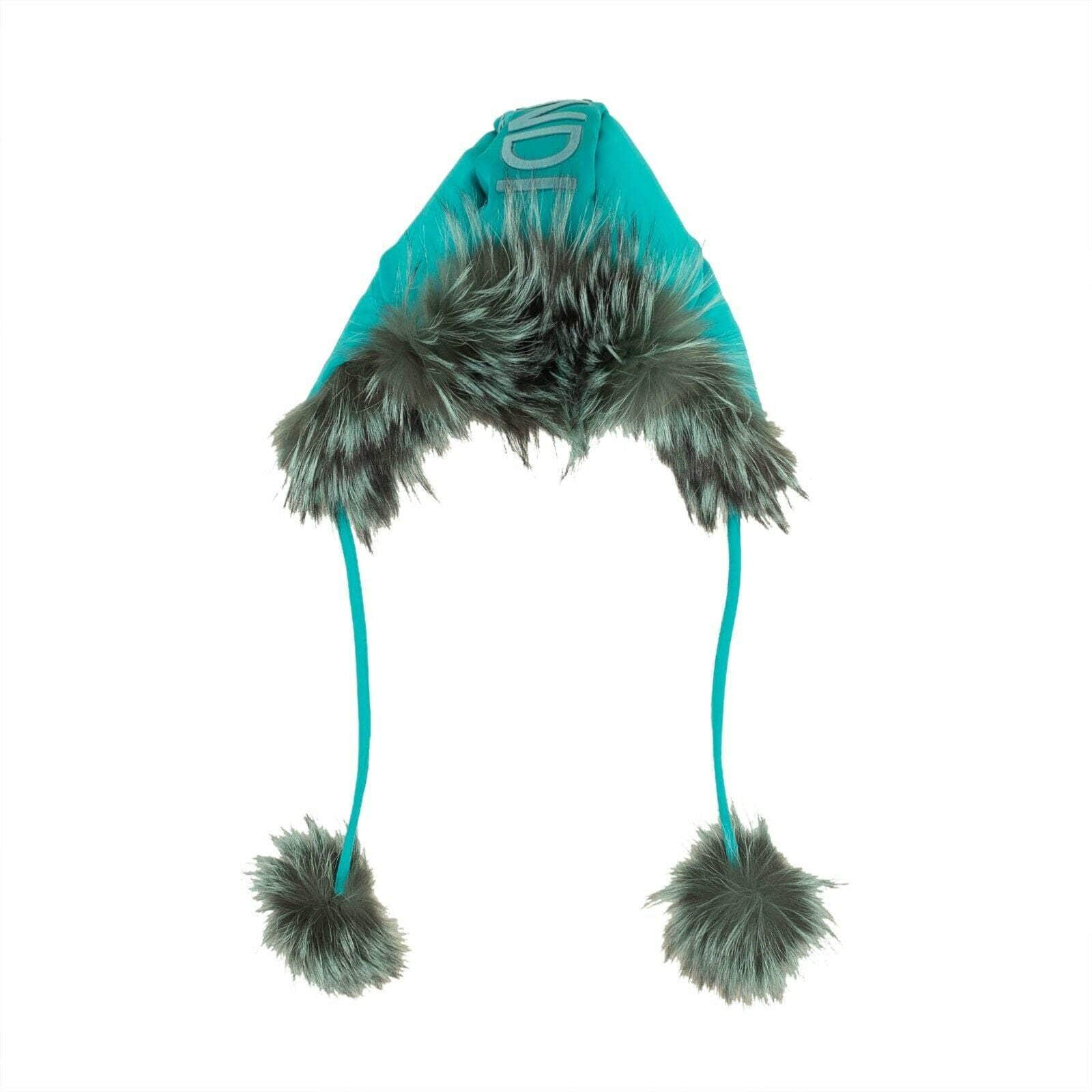 Fendi 750-1000, channelenable-all, chicmi, couponcollection, fendi, gender-womens, main-accessories, size-l, size-m, size-s, womens-hats Blue Aviator Winter Fox Fur Hat
