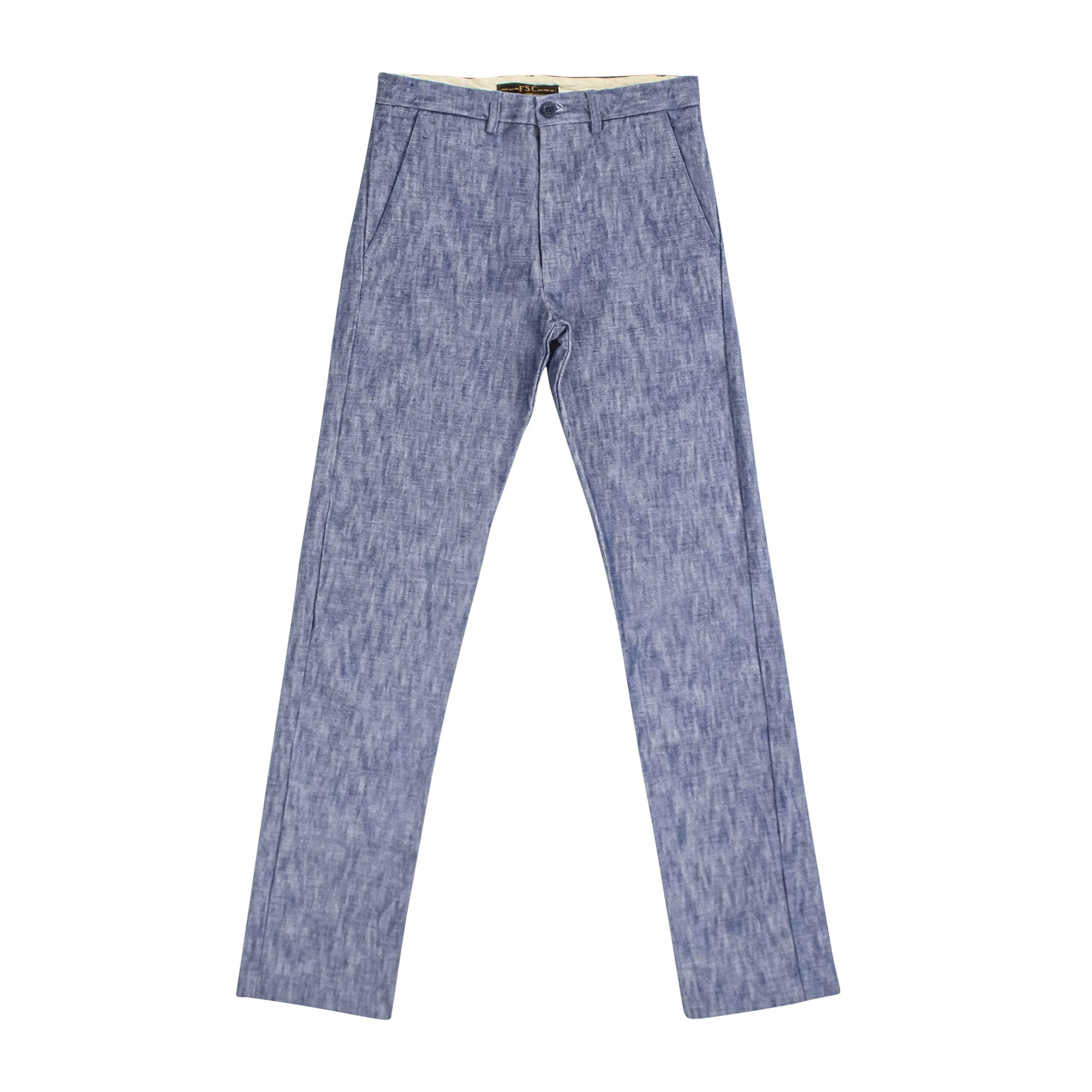 Freeman's Sporting Club FSC-XBTM-0043/30 NWT Freeman's Sporting Club Chambray Woven Cotton Pants Size 30 $180 FSC-XBTM-0043/30