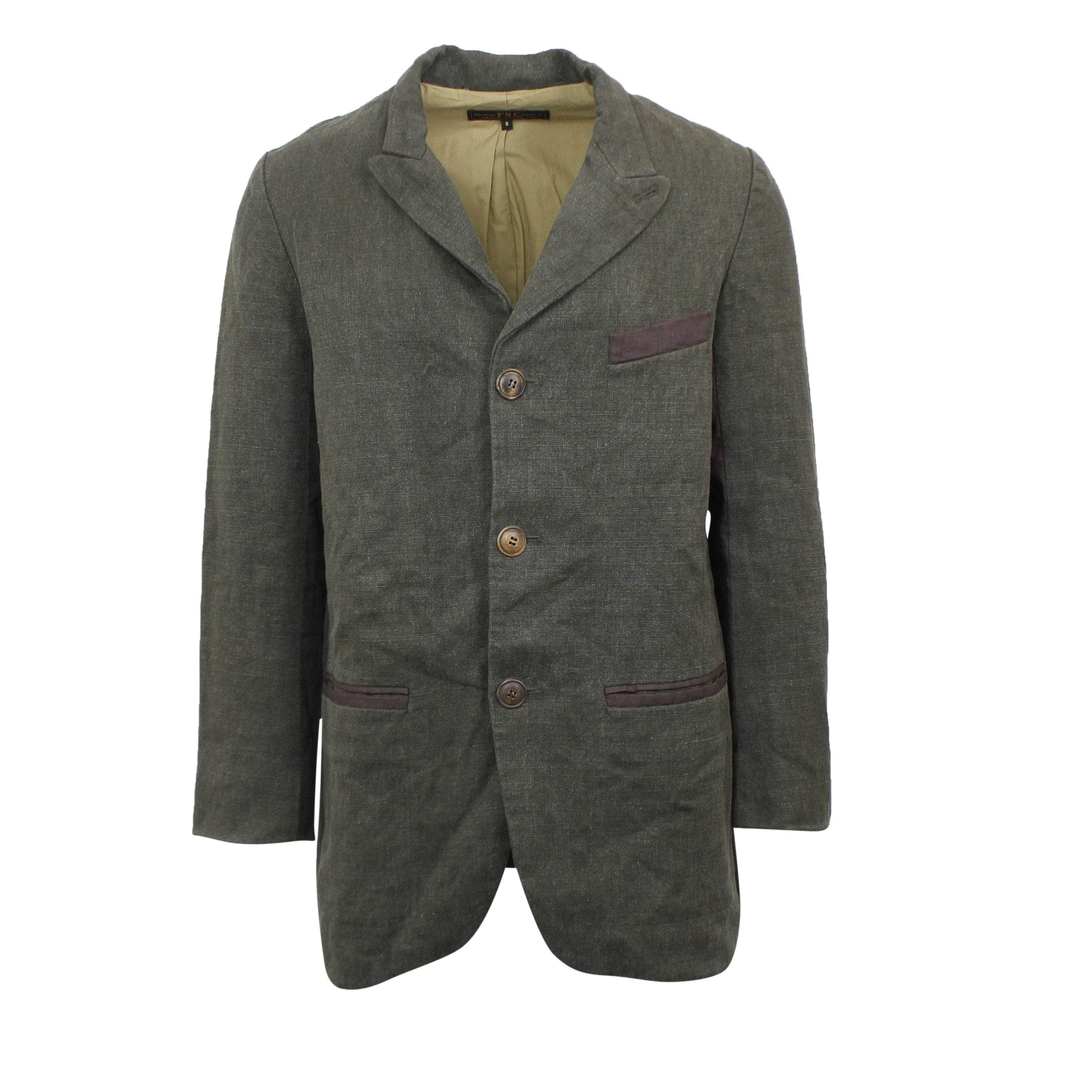 Freeman's Sporting Club FSC-XTPS-0010/S NEW Freeman's Sporting Club Dark Green Linen Smith Sack Jacket Size S $598 FSC-XTPS-0010/S