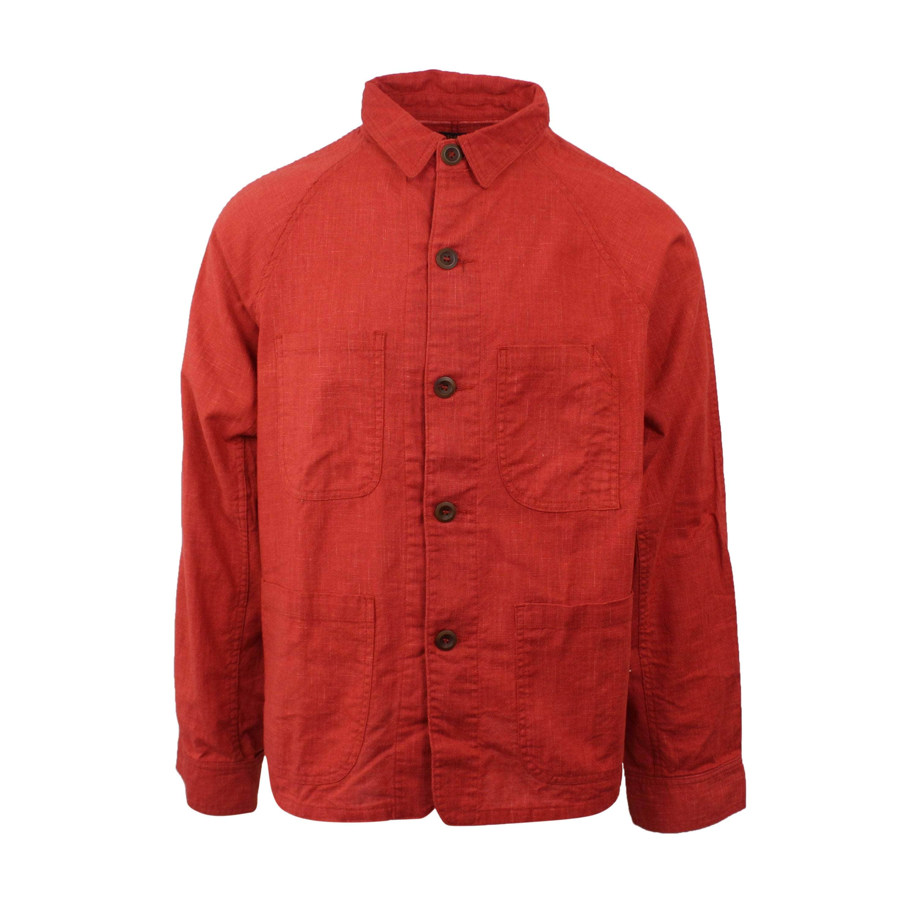 Freeman's Sporting Club FSC-XTPS-0014/L NEW Brick Red Freeman's Sporting Club Button Down Shacket Size L $270 FSC-XTPS-0014/L