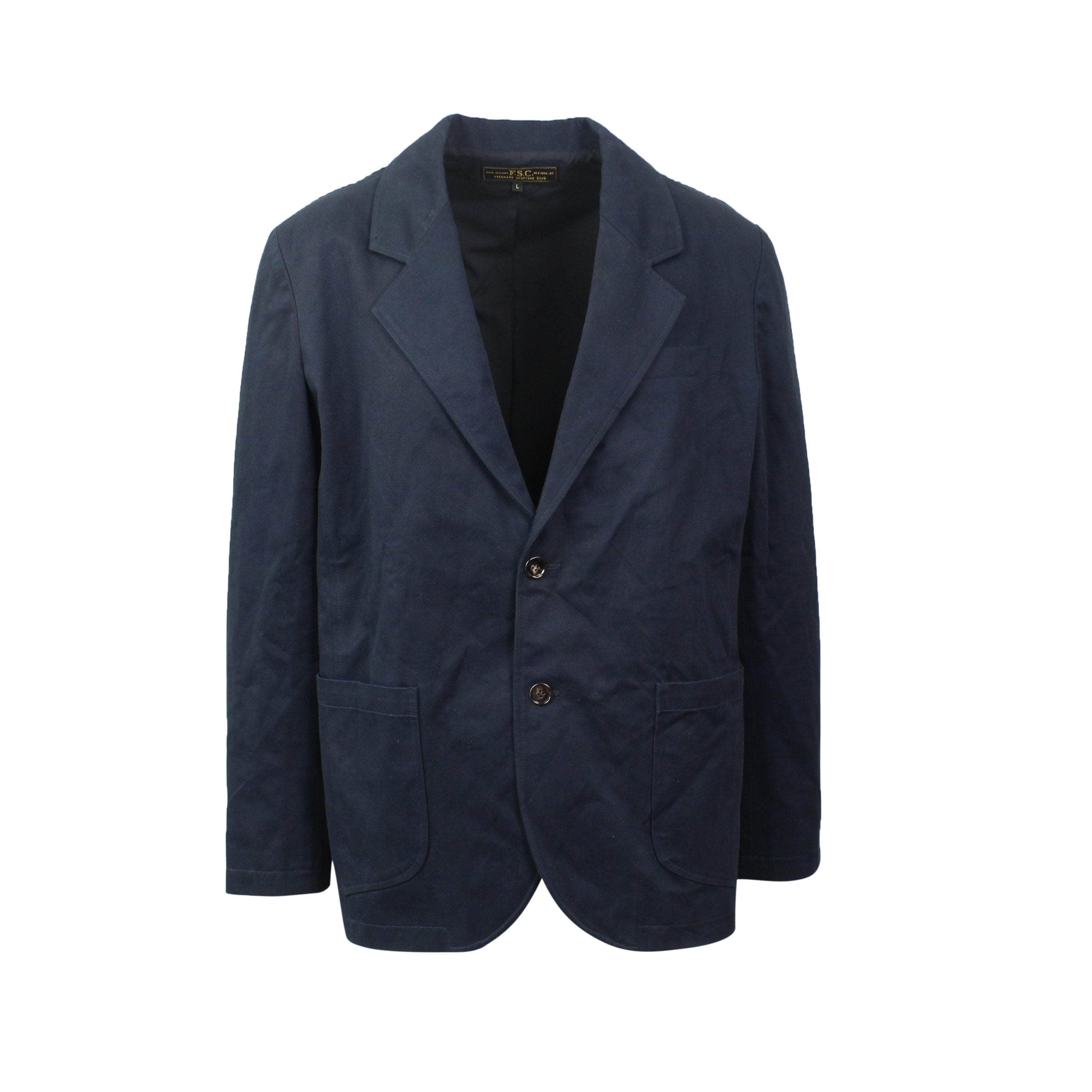 Freeman's Sporting Club FSC-XTPS-0027/L NWT Freeman's Sporting Club Navy Cooton Blazer Size L $320 FSC-XTPS-0027/L