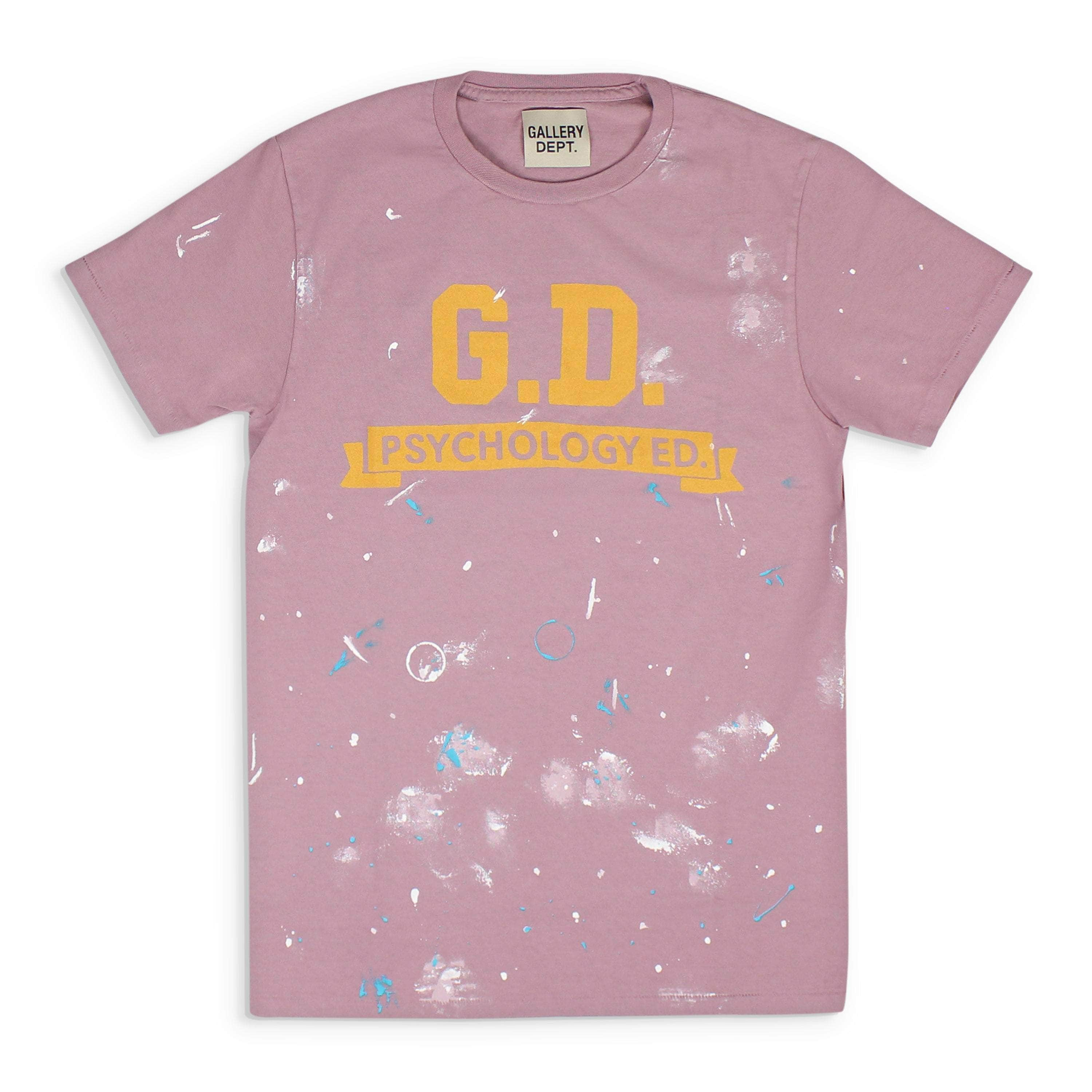 Gallery Dept. GDT-XTSH-0011/L NWT Gallery Dept. Purple Paint G.D. Psychology T-Shirt  Size L $425 GDT-XTSH-0011/L