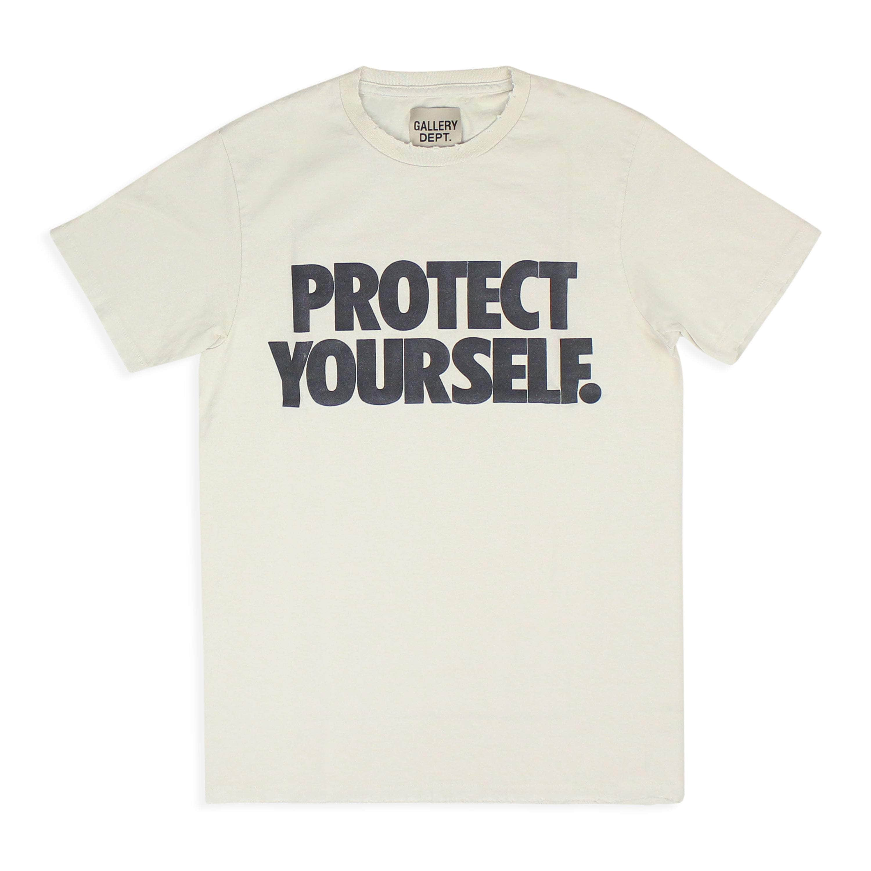 Gallery Dept. GDT-XTSH-0014/S NWT Gallery Dept. Off White "Protect Yourself" T-Shirt Size S $250 GDT-XTSH-0014/S