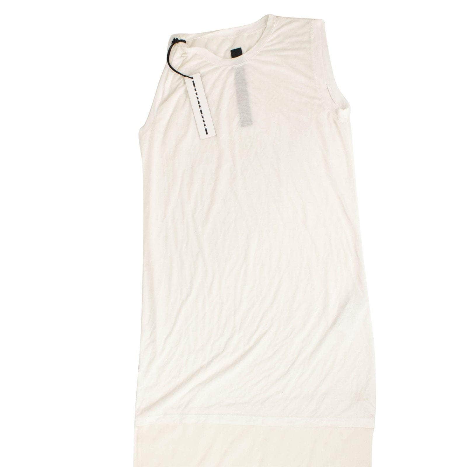 Gareth Pugh chicmi, couponcollection, gender-womens, main-clothing, size-6, under-250, womens-tank-tops 6 Woven 'Natural' Sleeveless Asymmetrical Long Top 58LE-1388/6 58LE-1388/6