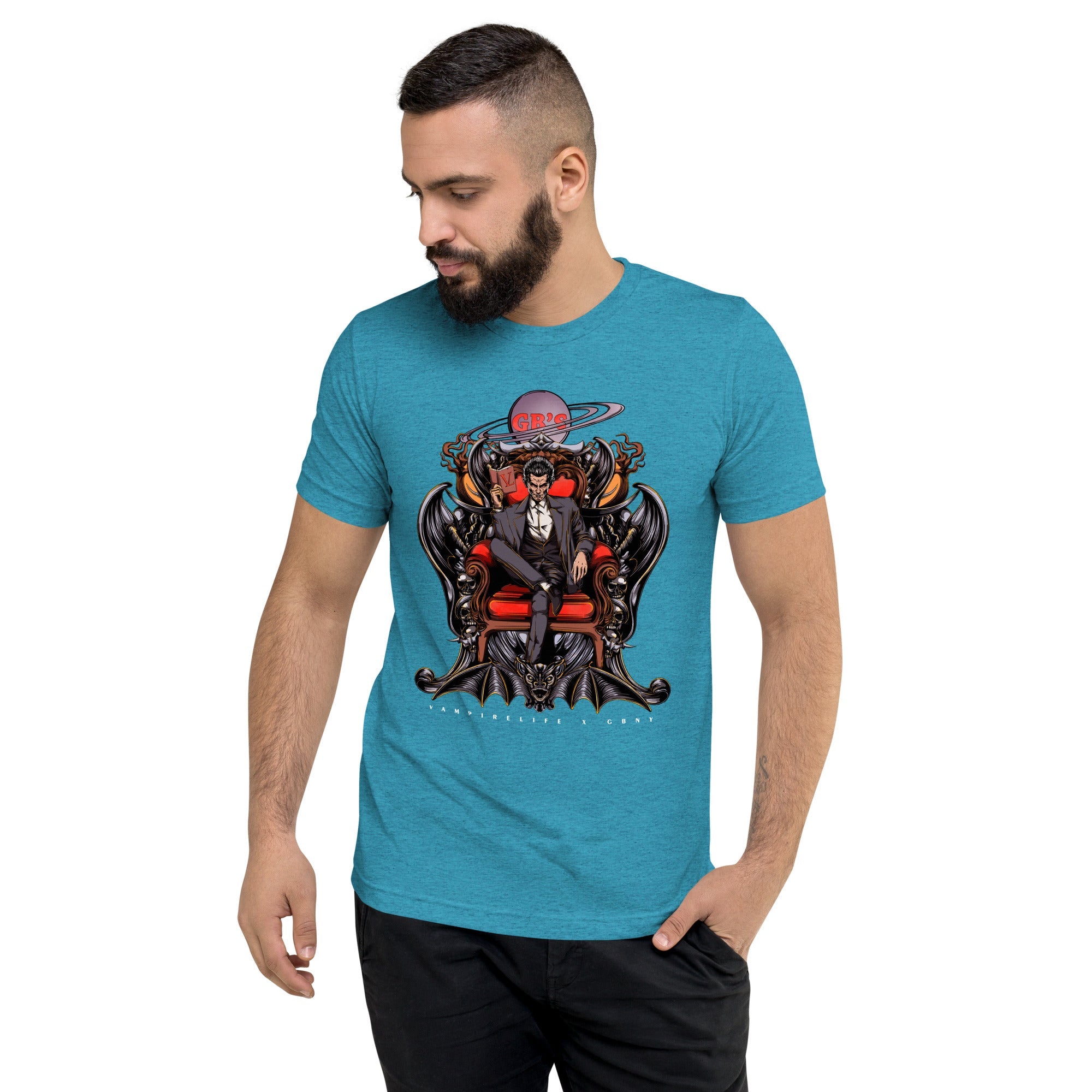 GBNY Aqua Triblend / XS Vamp Life X GBNY "Street Vamp" T-shirt - Men's 7008791_6464