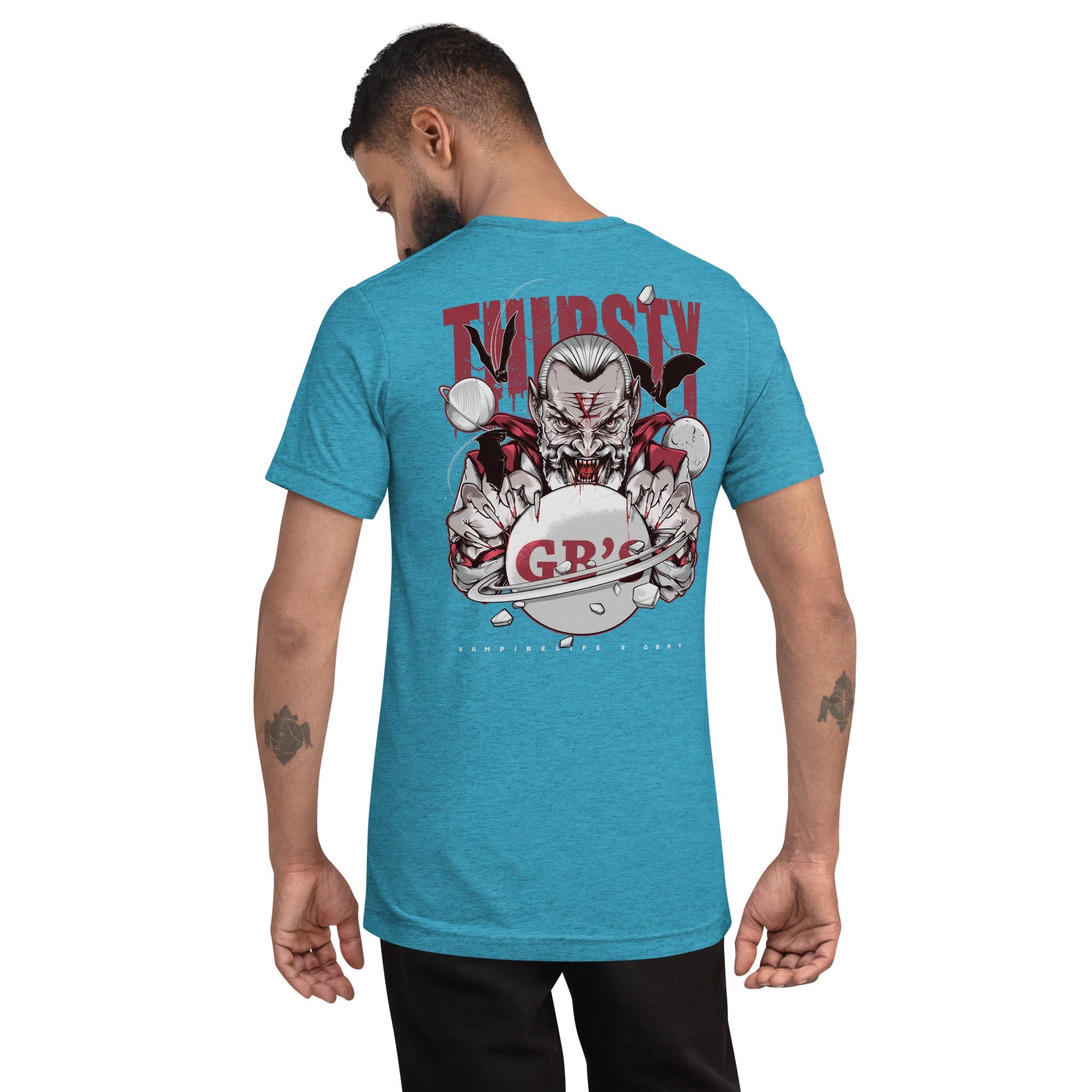 GBNY Aqua Triblend / XS Vamp Life x GBNY "Thirsty Vamp" T-shirt - Men's 3455196_6464