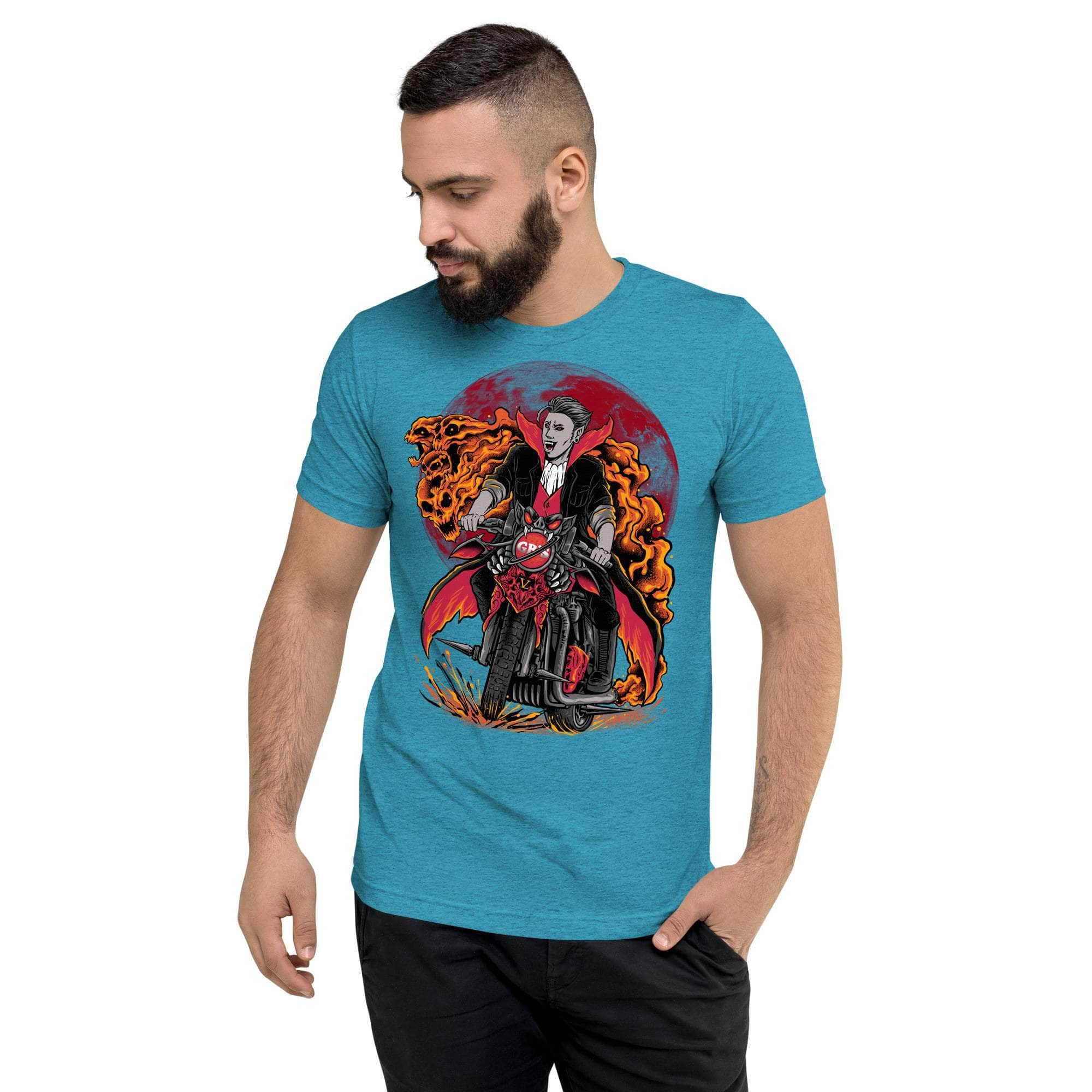 GBNY Aqua Triblend / XS Vamp Life X GBNY "Vamp Biker" T-shirt - Men's 4628362_6464