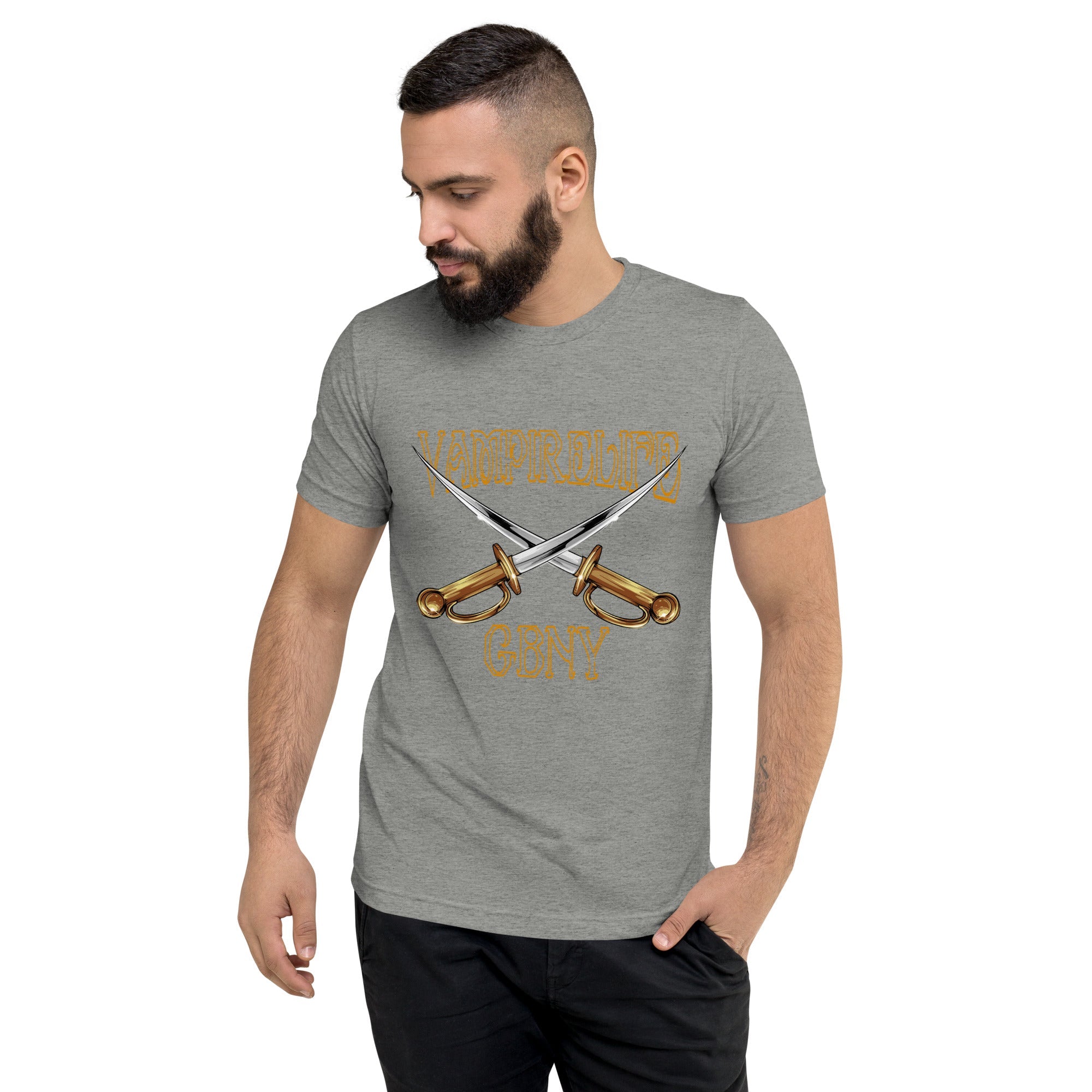 GBNY Athletic Grey Triblend / XS Vamp Life X GBNY "Cross Swords" T-shirt - Men's 3322256_6472