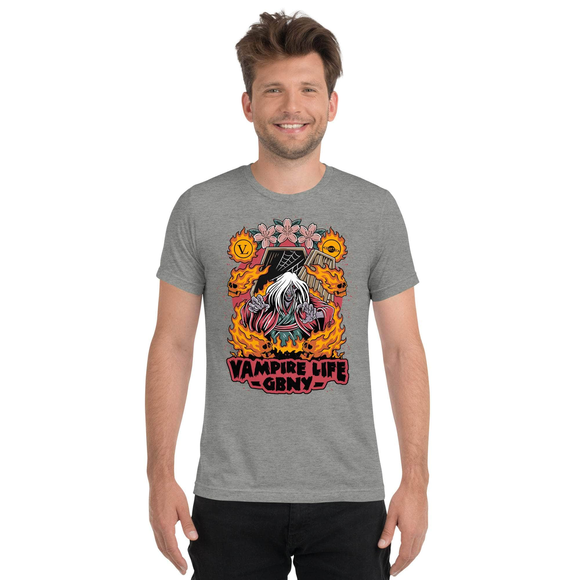 GBNY Athletic Grey Triblend / XS Vamp Life X GBNY "Fiery Vamp" T-shirt - Men's 5897136_6472